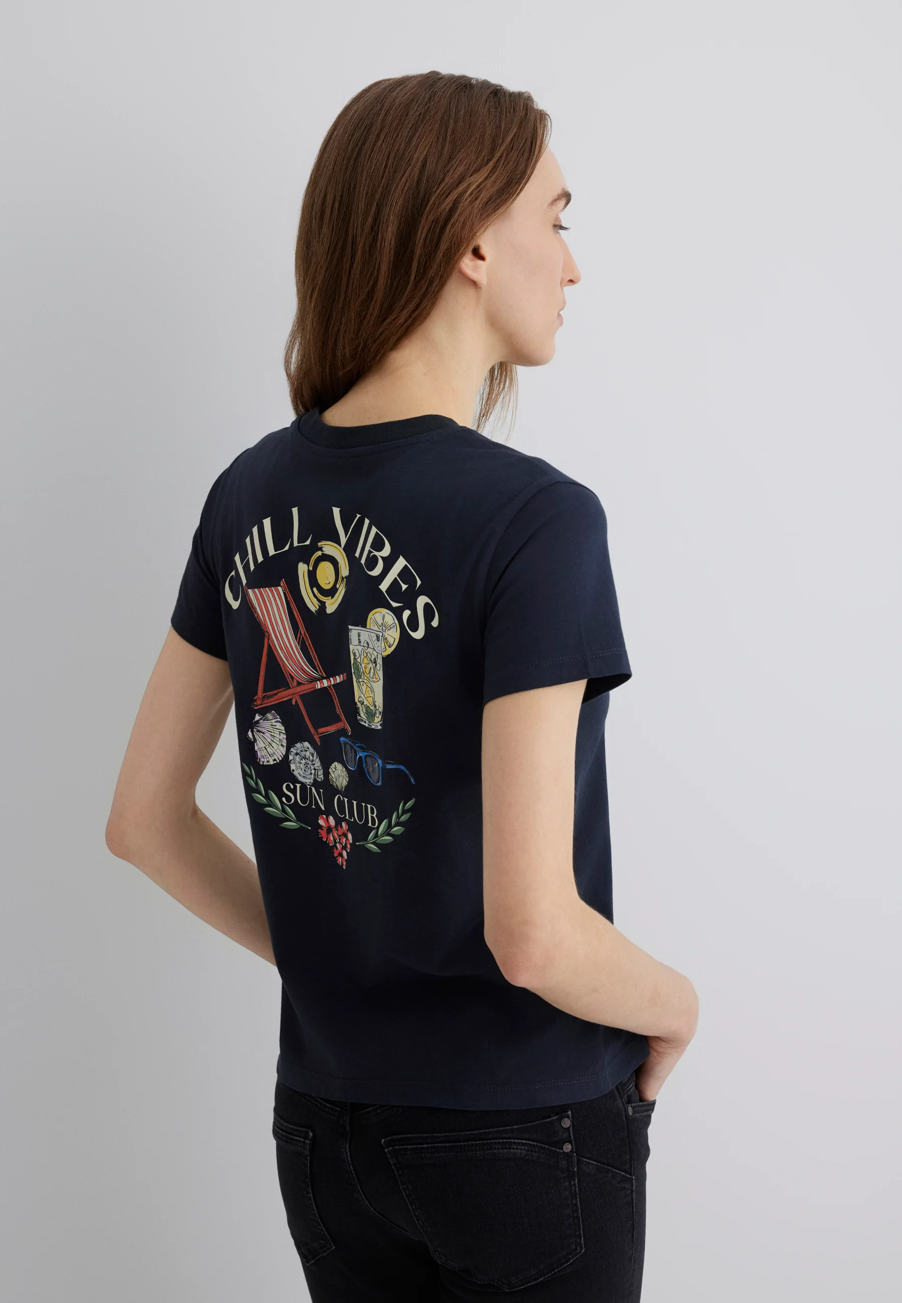 BEACH PRINTED T-SHIRT | Semi Slim - Image 3