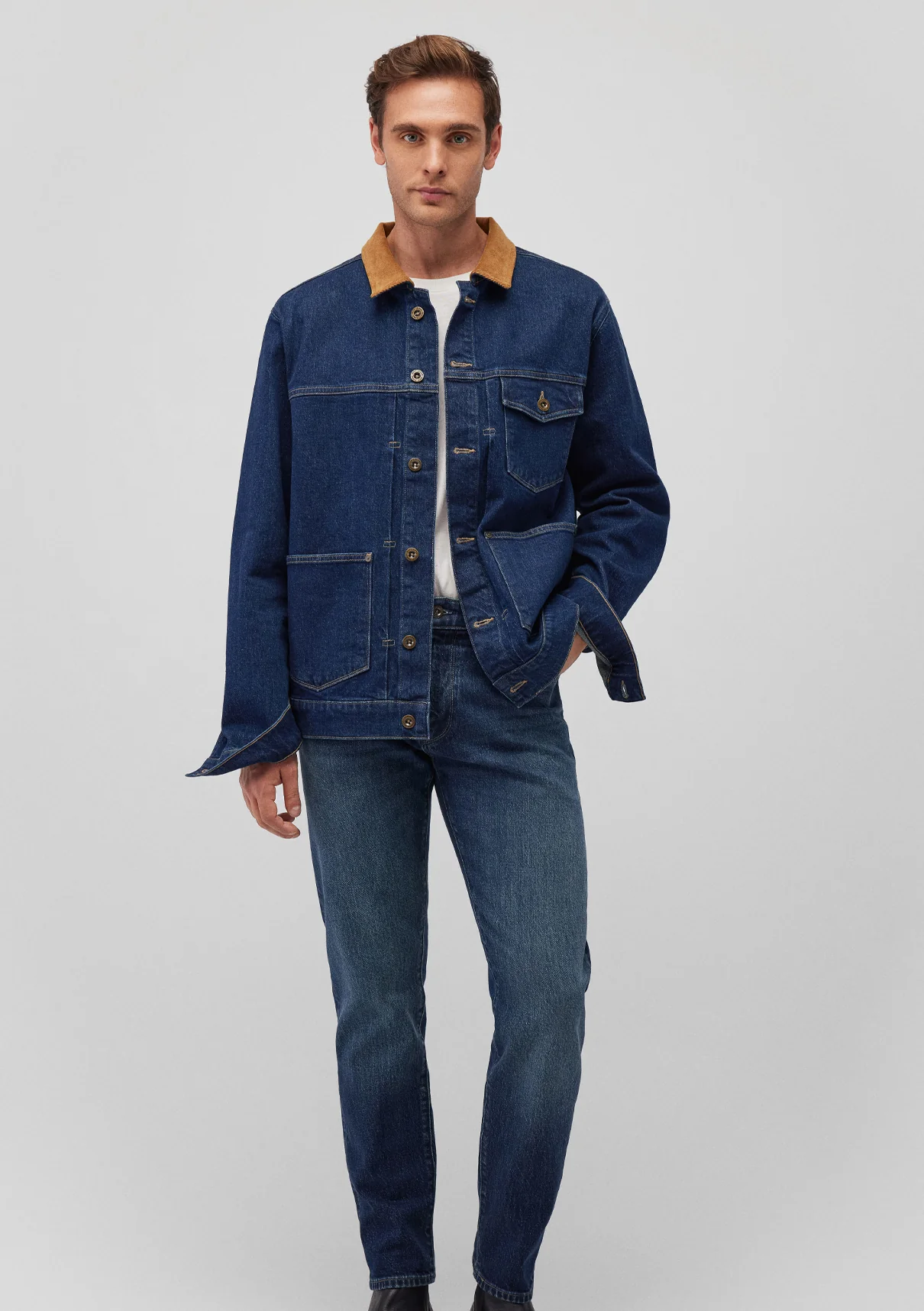 WILLY | Blocking Denim Jacket Regenerative - Image 4
