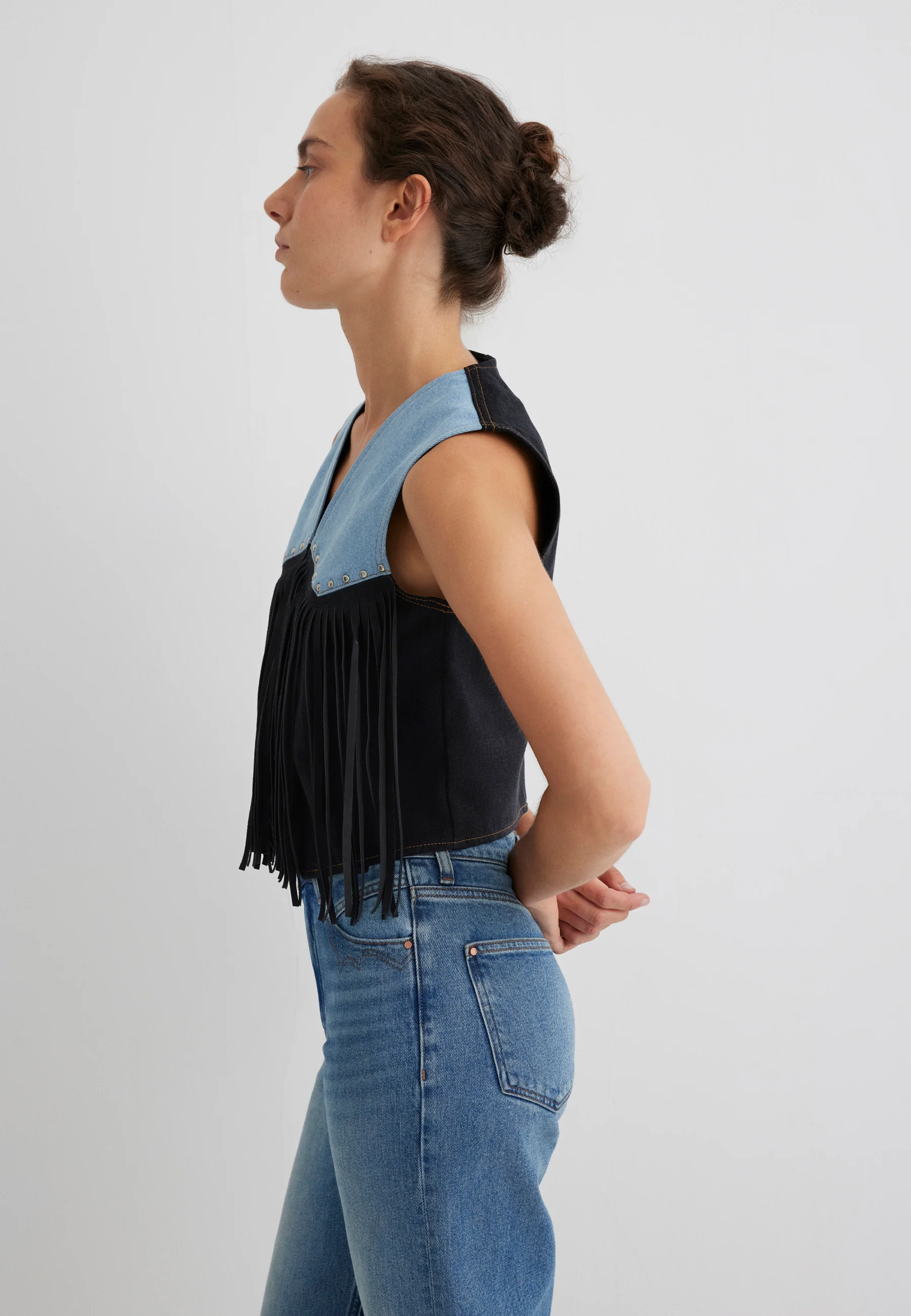 BRENNA | Denim Regular Vest - Image 3