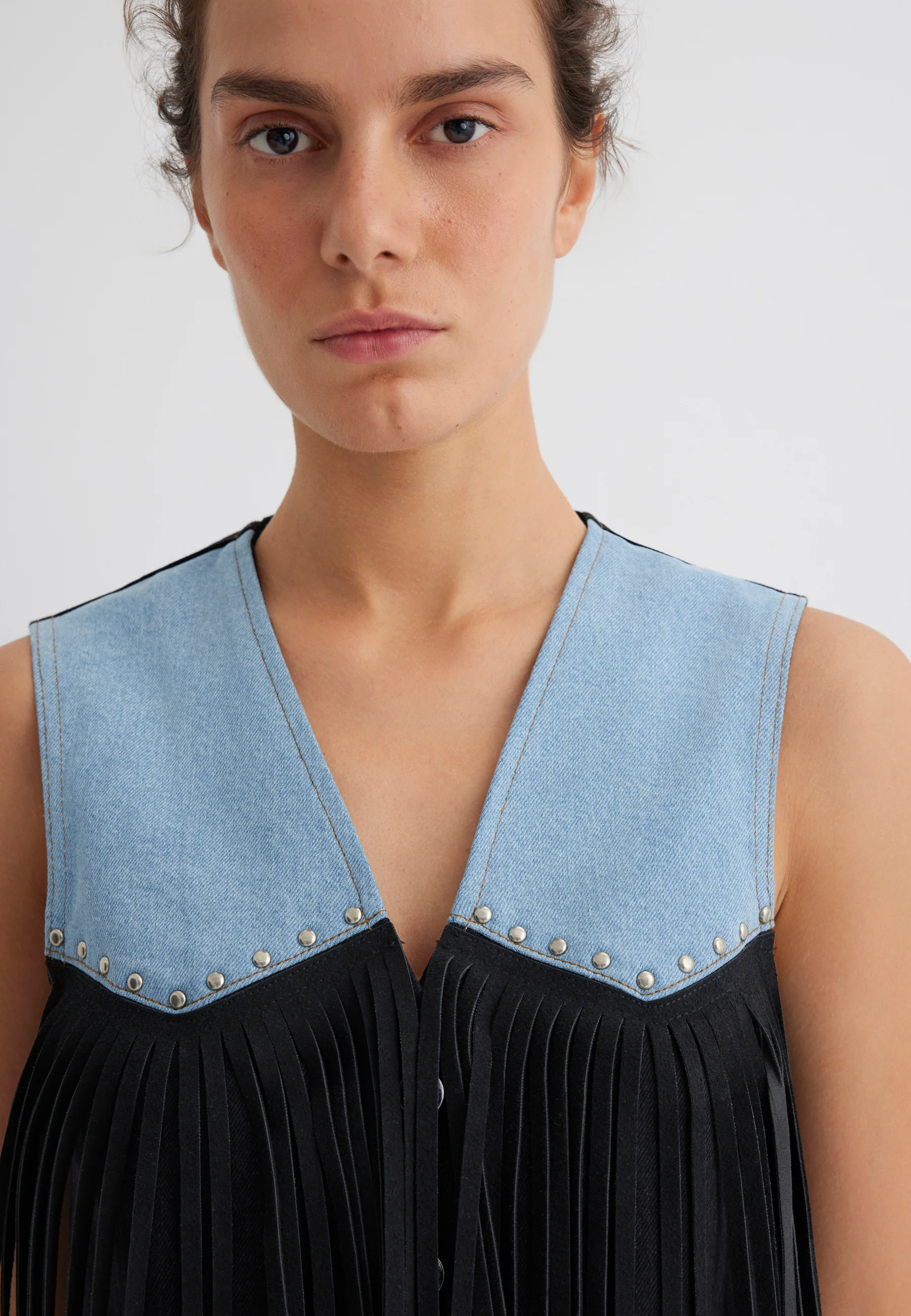 BRENNA | Denim Regular Vest - Image 6