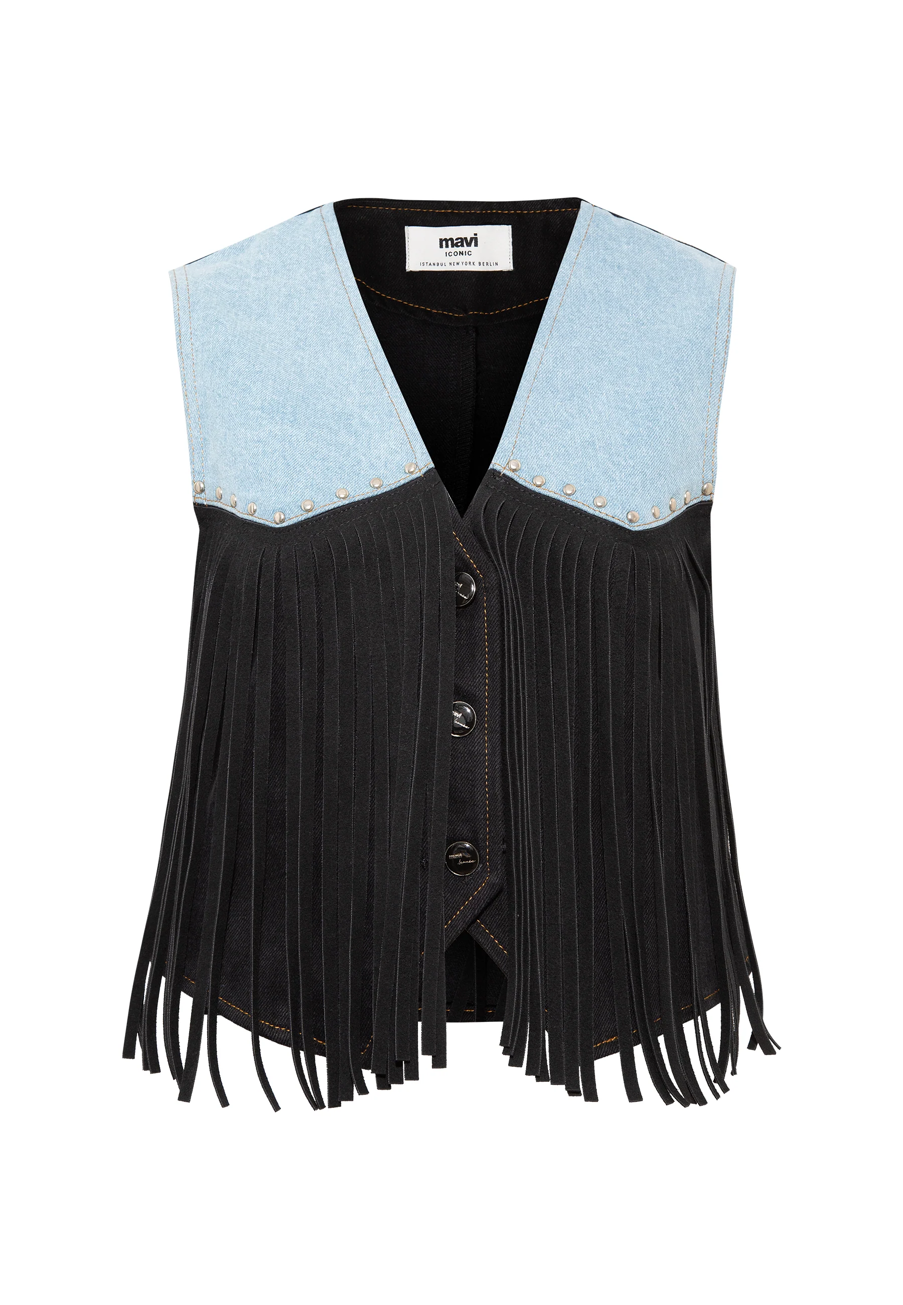 BRENNA | Denim Regular Vest - Image 8