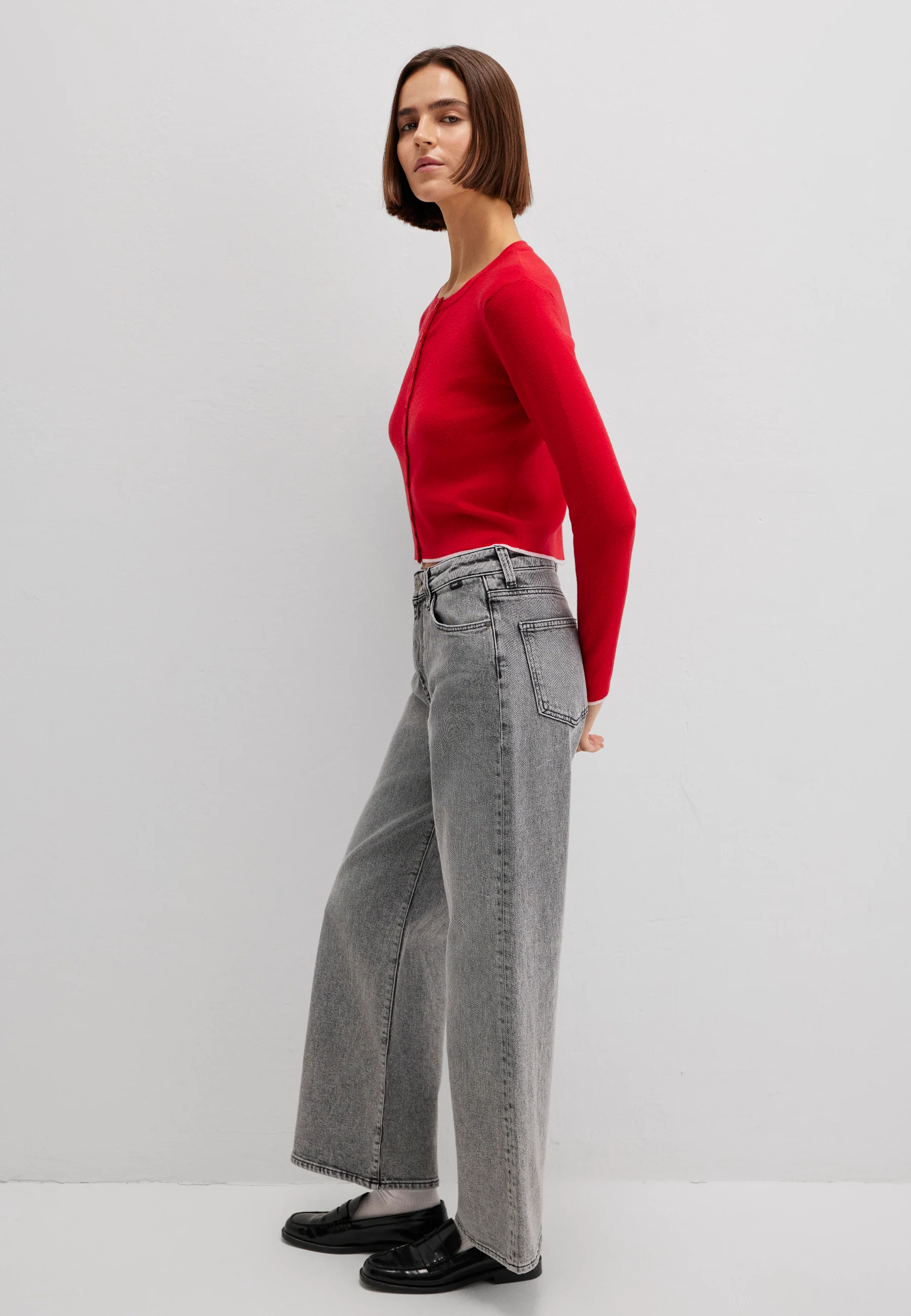 BUTTON FRONT CARDIGAN | Cardigan - Image 3