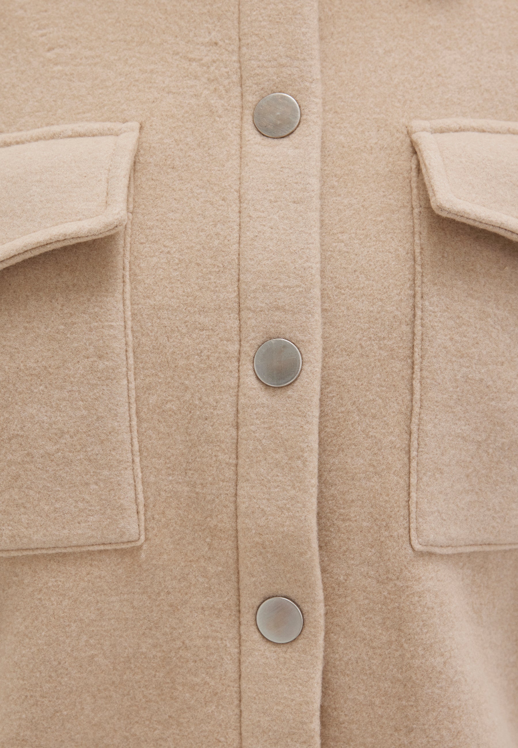 BUTTON SWEATSHIRT | Fleece Overshirt - Image 7