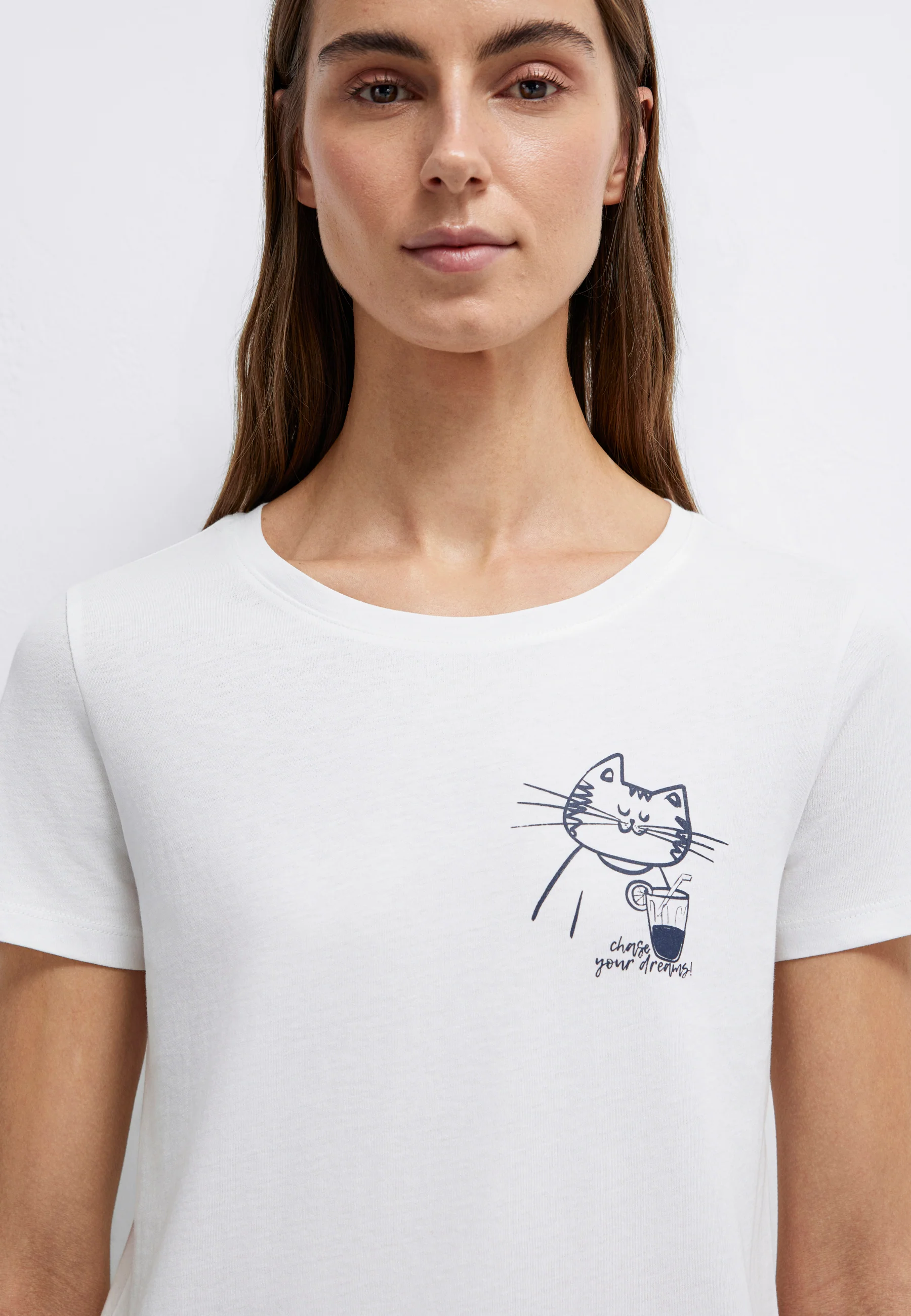 CAT PRINTED GRAPHIC T-SHIRT | T-Shirt mit Katzen Print - Image 6