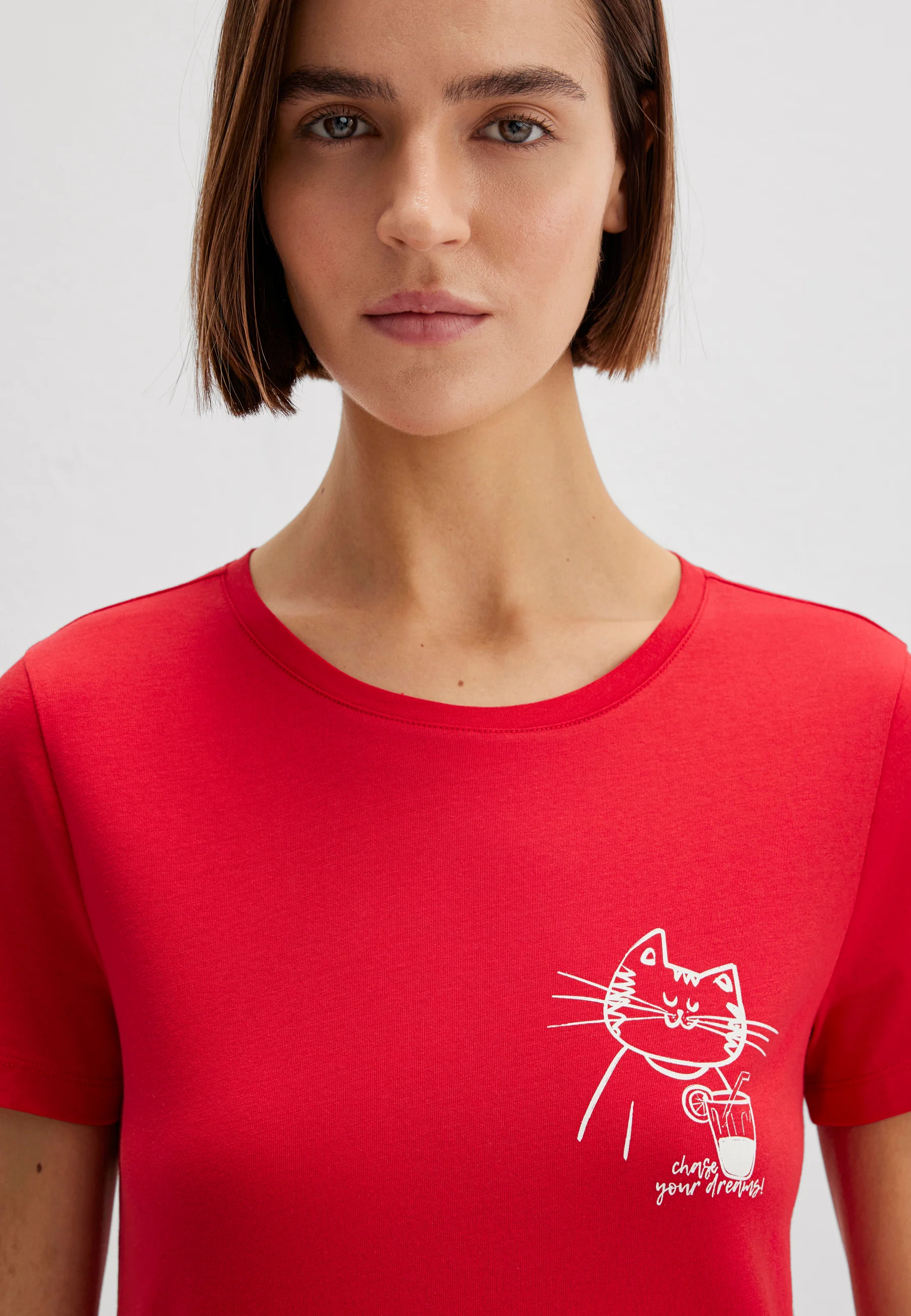 CAT PRINTED GRAPHIC T-SHIRT | T-Shirt mit Katzen Print - Image 6