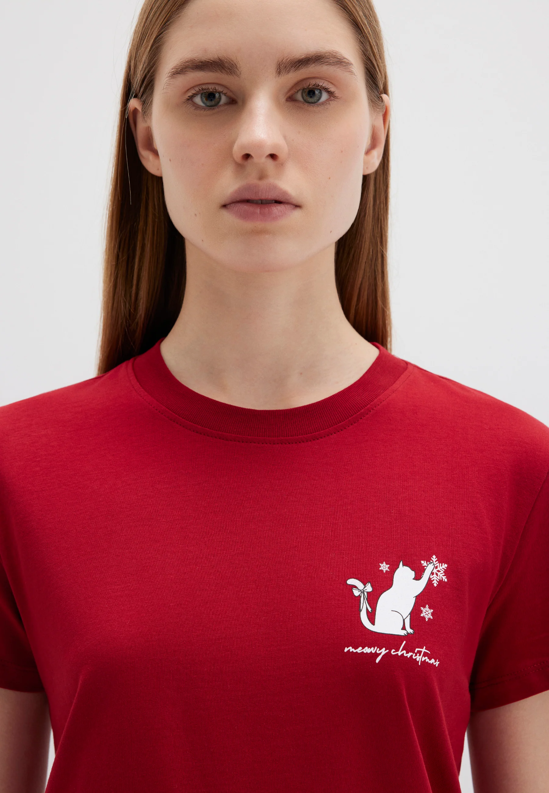 CAT PRINTED  T-SHIRT | X-Mas T-Shirt - Image 6