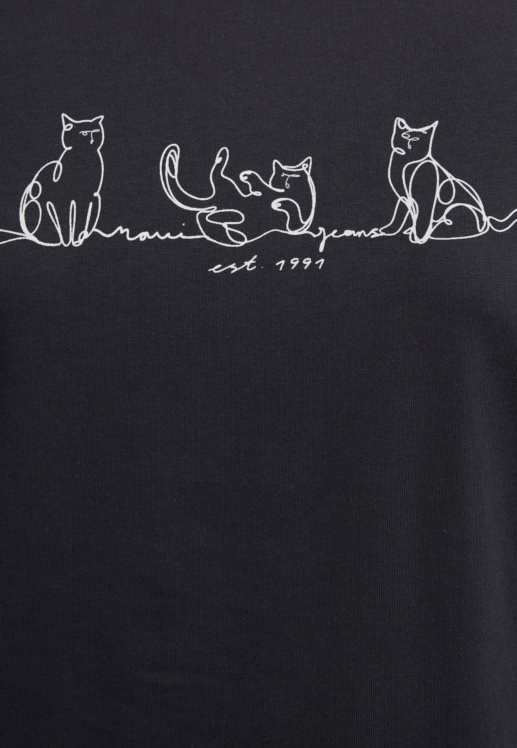 CAT PRINTED T-SHIRT | T-Shirt mit Katzen Print - Image 7