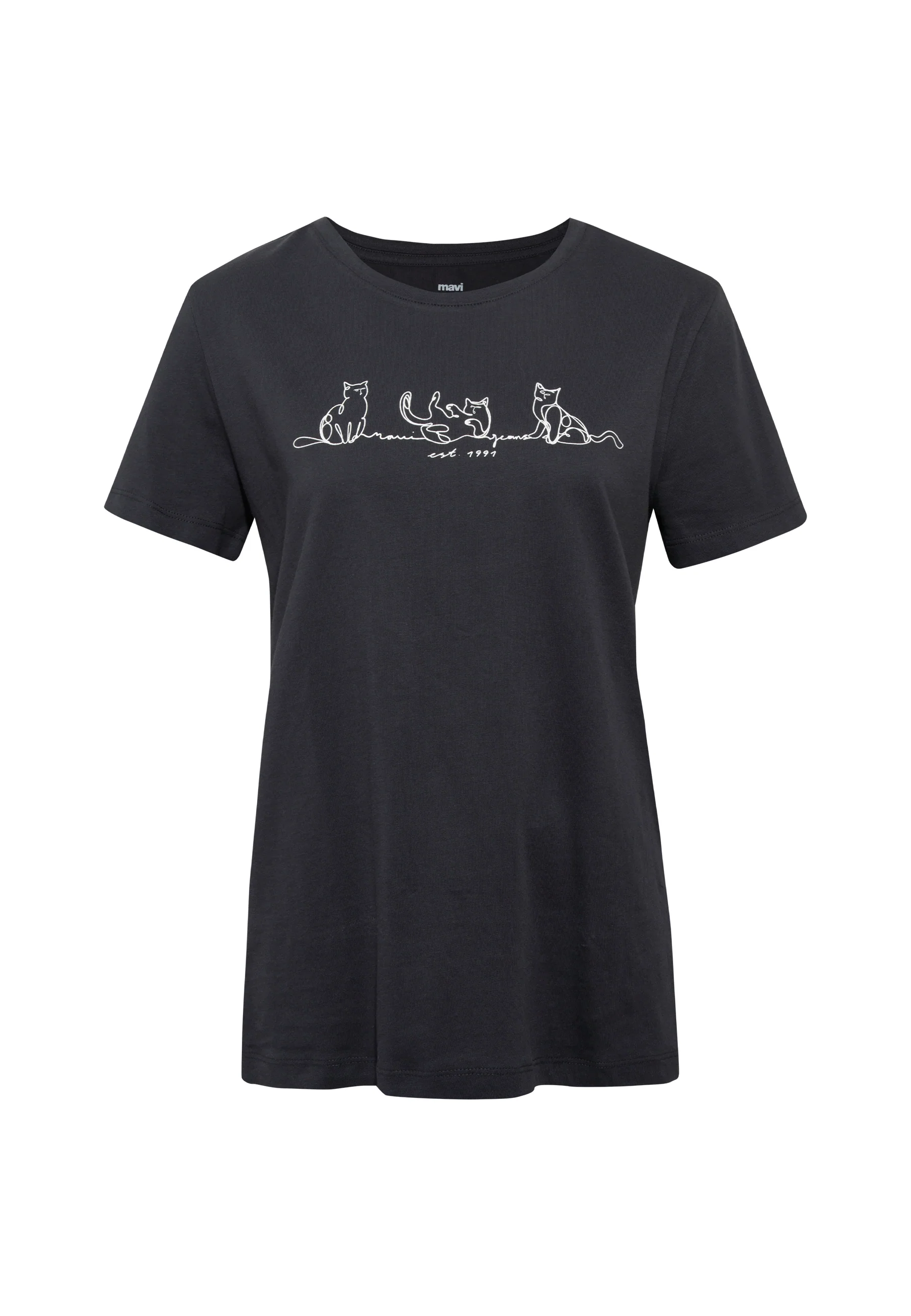 CAT PRINTED T-SHIRT | T-Shirt mit Katzen Print - Image 8