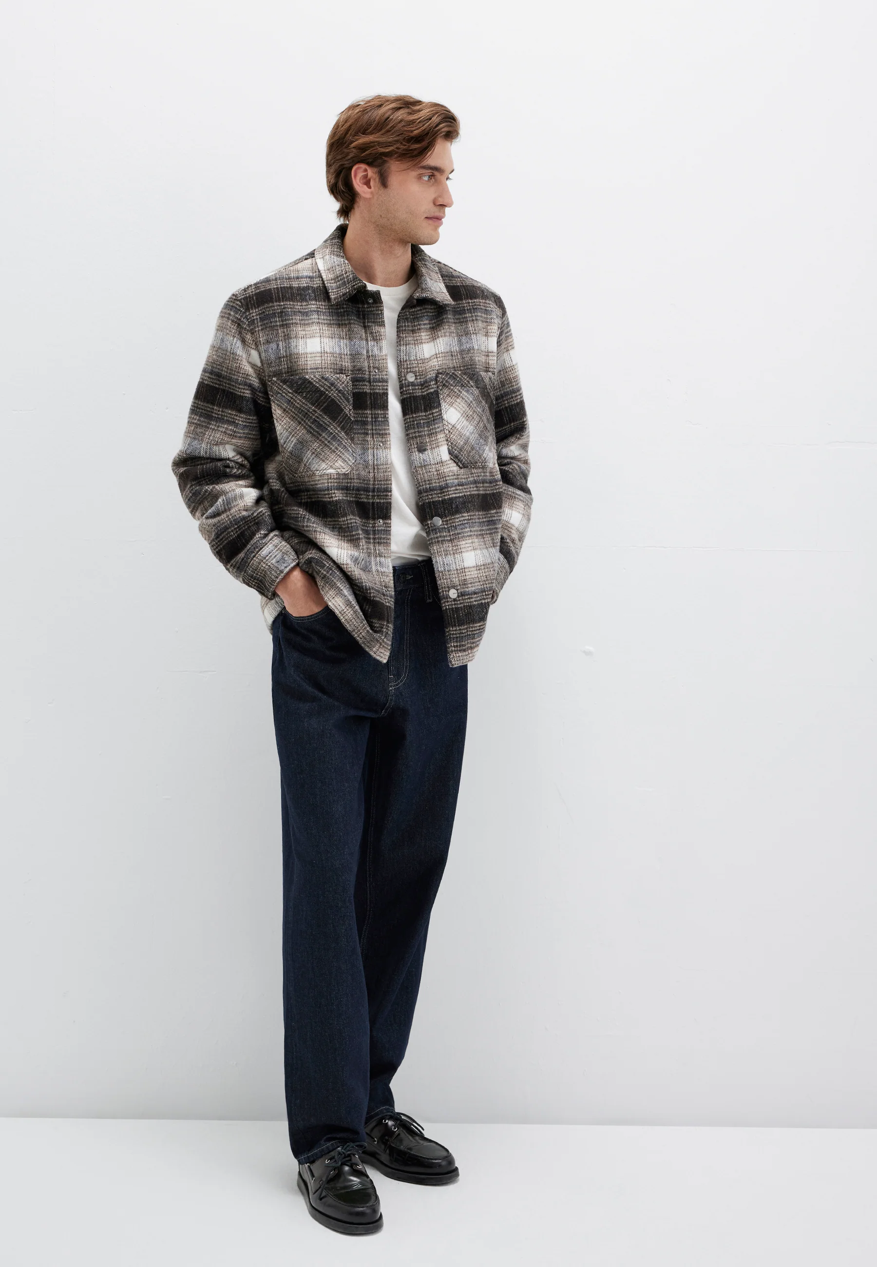 CHECK SHIRT JACKET | Jacke mit Teddyfütterung - Image 3
