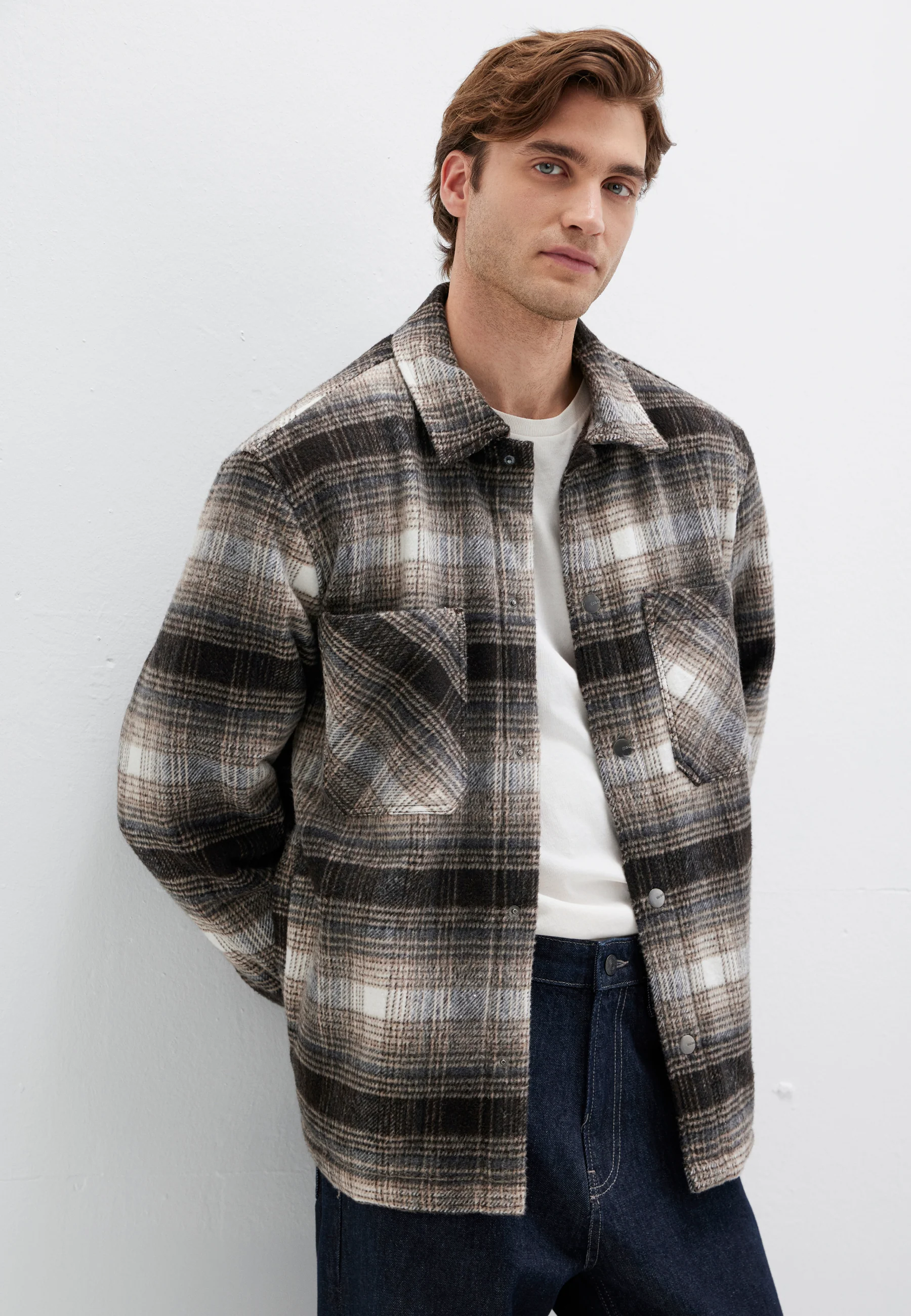 CHECK SHIRT JACKET | Jacke mit Teddyfütterung - Image 4
