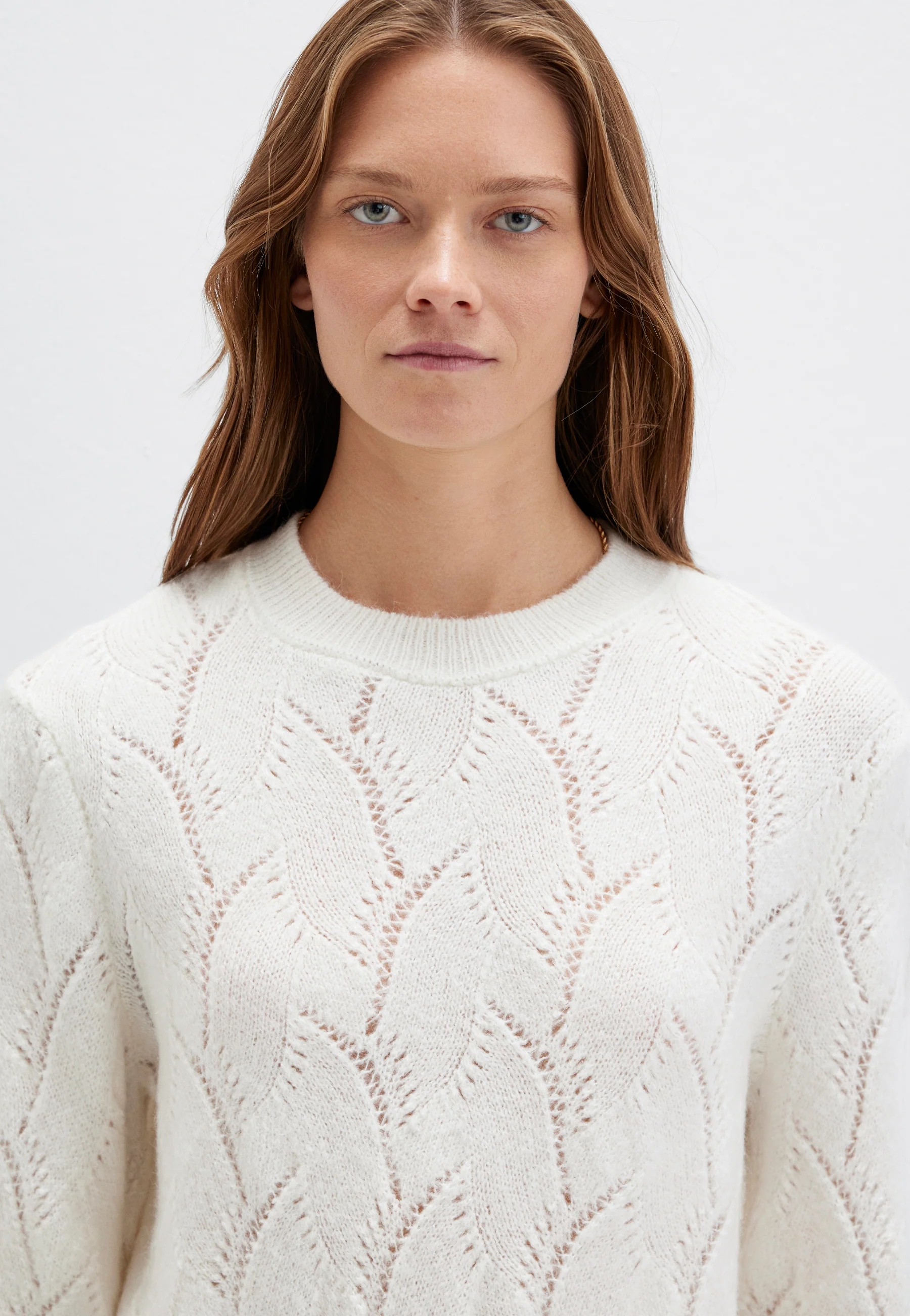 CREW NECK SWEATER | Pullover mit Lochstrickmuster - Image 6