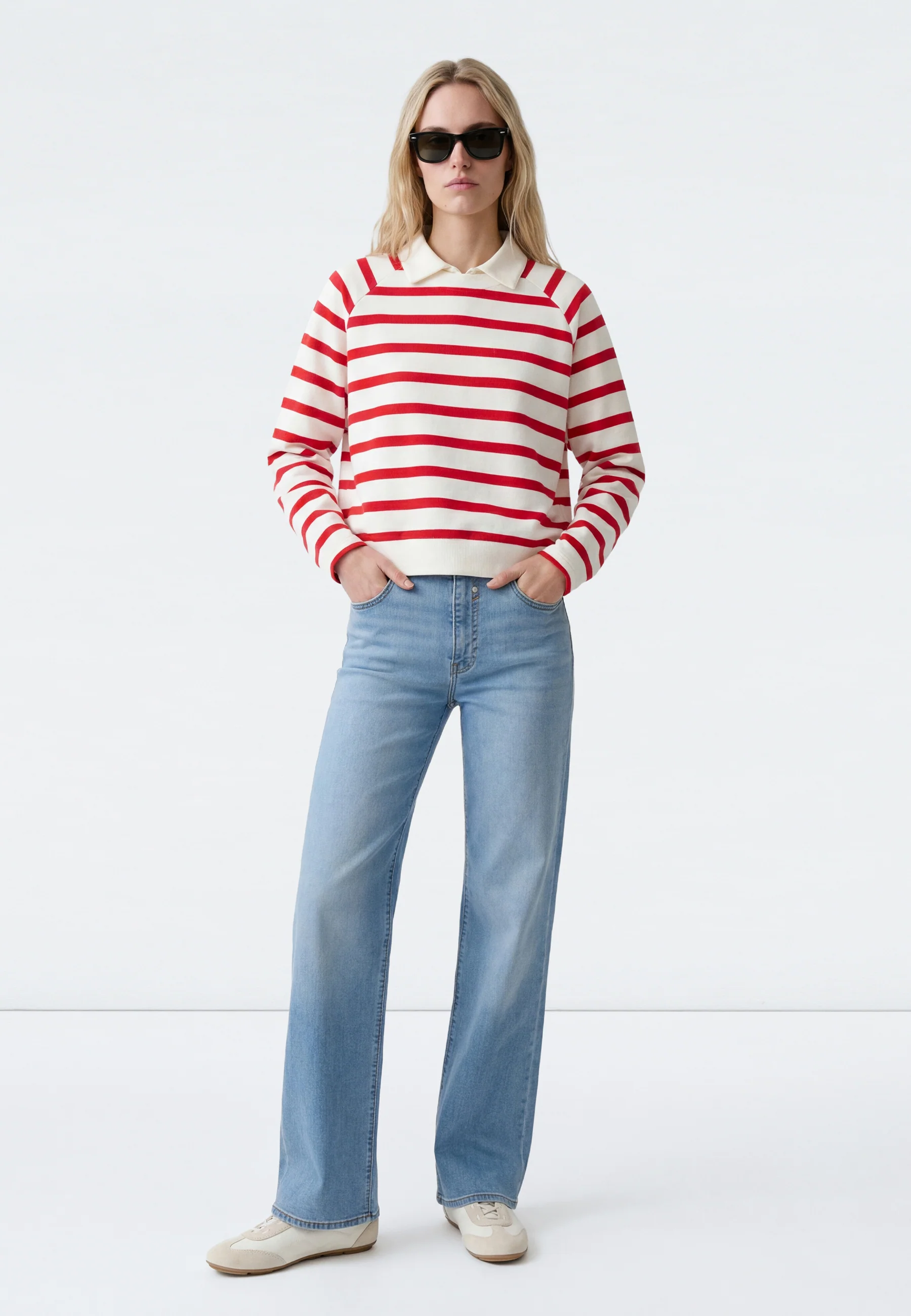 CREW NECK SWEATSHIRT | Sweatshirt Blockstreifen - Image 4