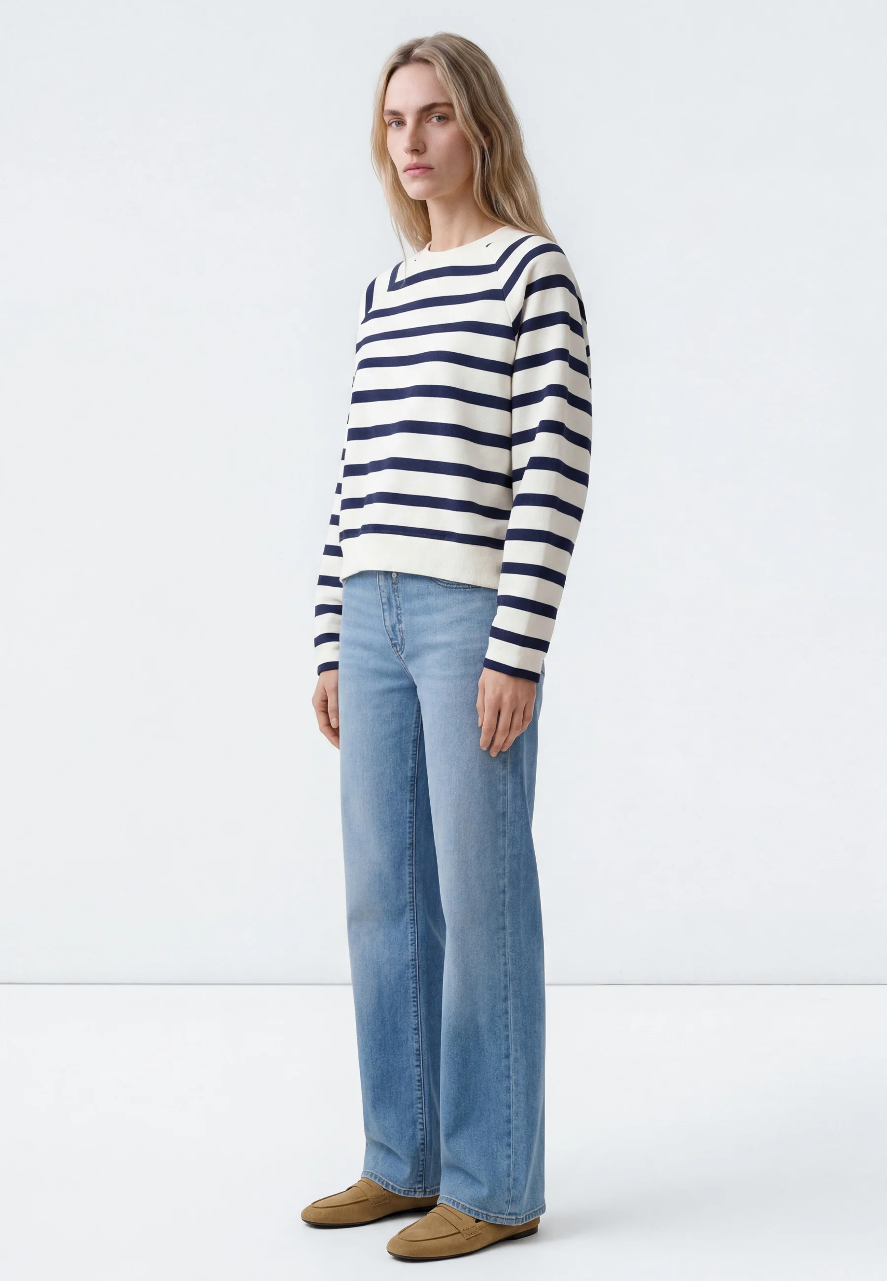 CREW NECK SWEATSHIRT | Sweatshirt Blockstreifen - Image 3