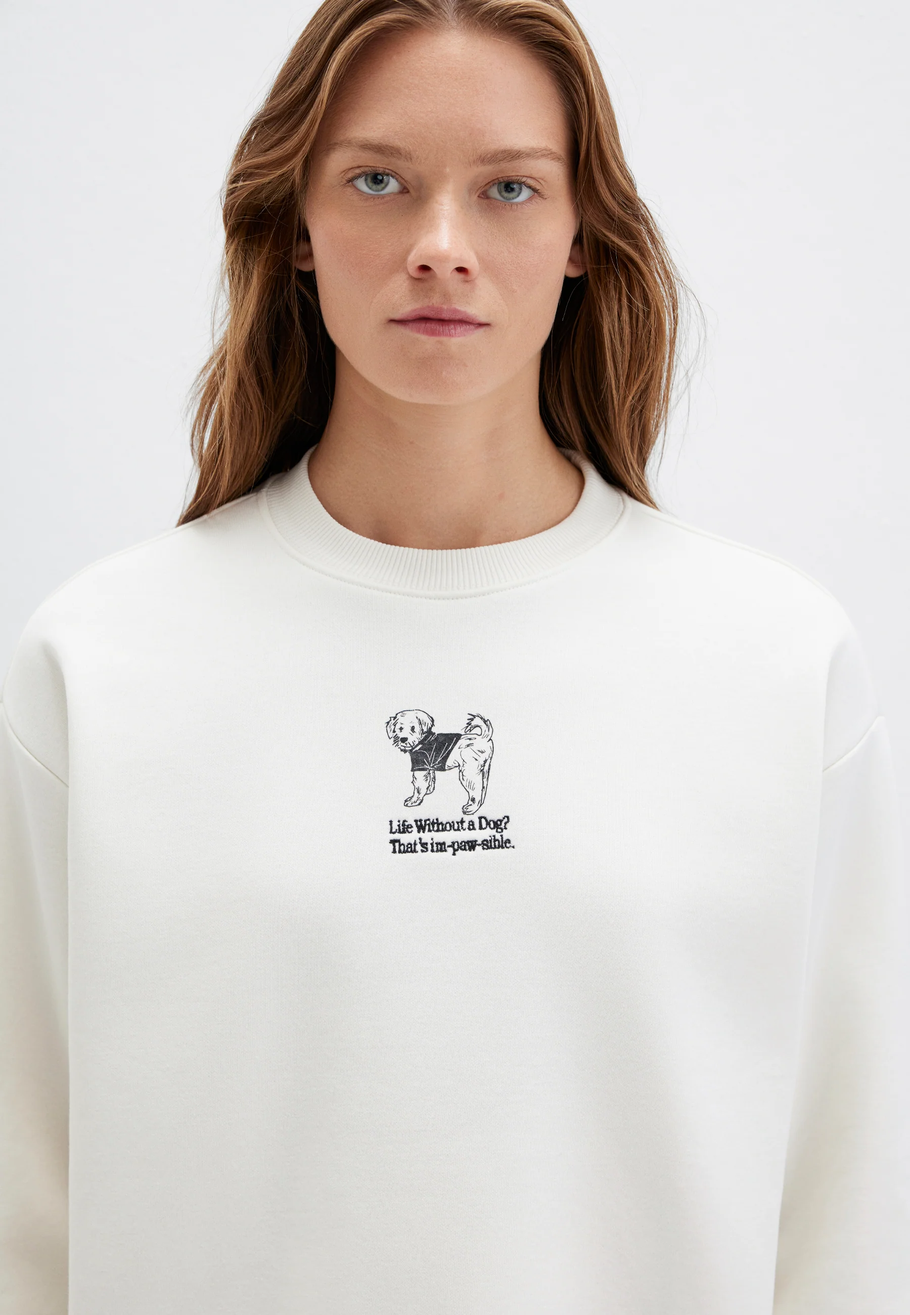 DOG PRINTED SWEATSHIRT | Sweatshirt mit Hunde-Detail - Image 6