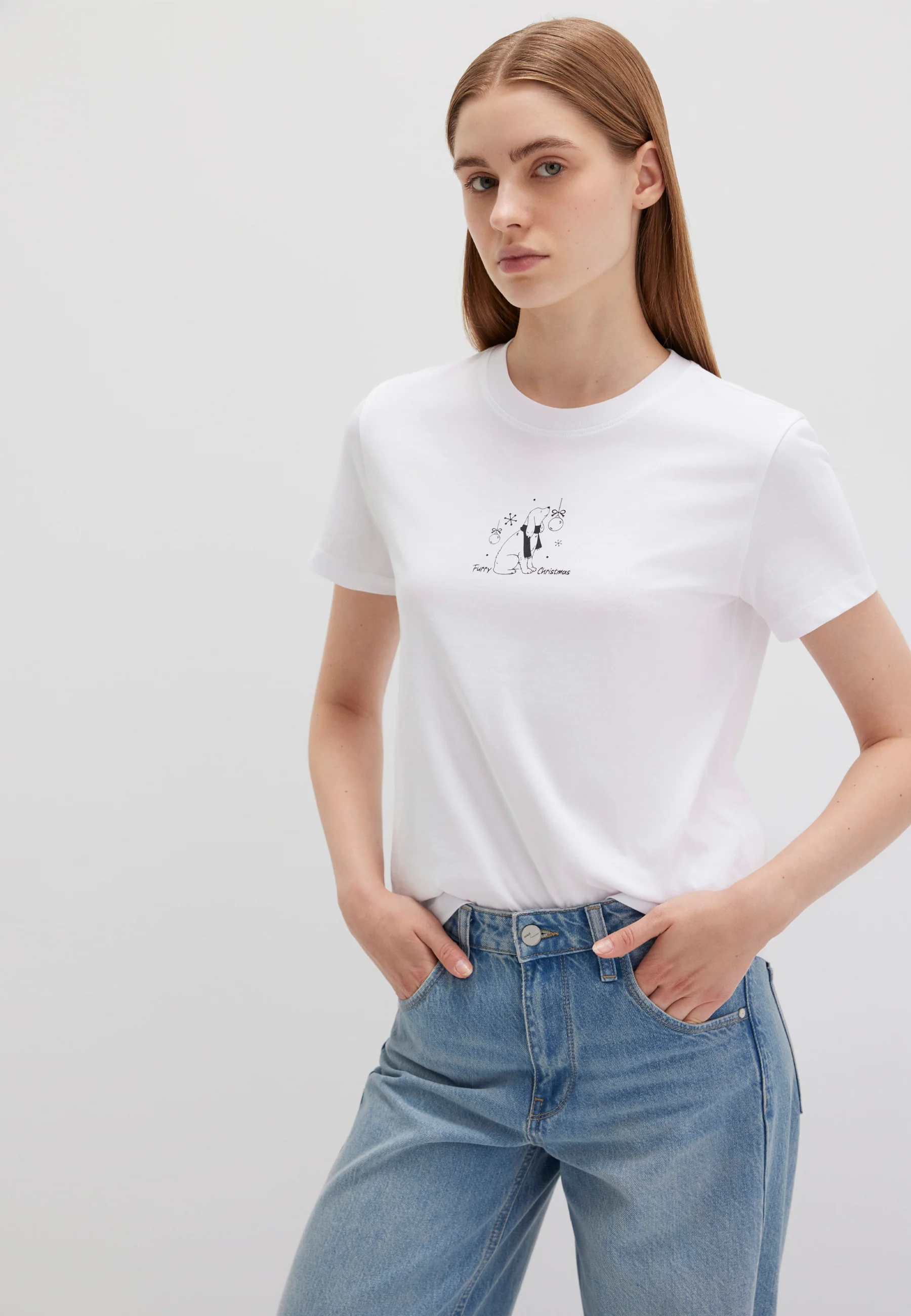 DOG PRINTED TSHIRT | X-Mas T-Shirt - Image 4