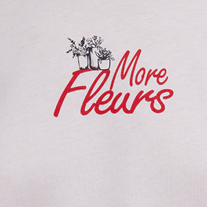 FLOWER PRINTED T-SHIRT | Backprint T-Shirt - Image 2