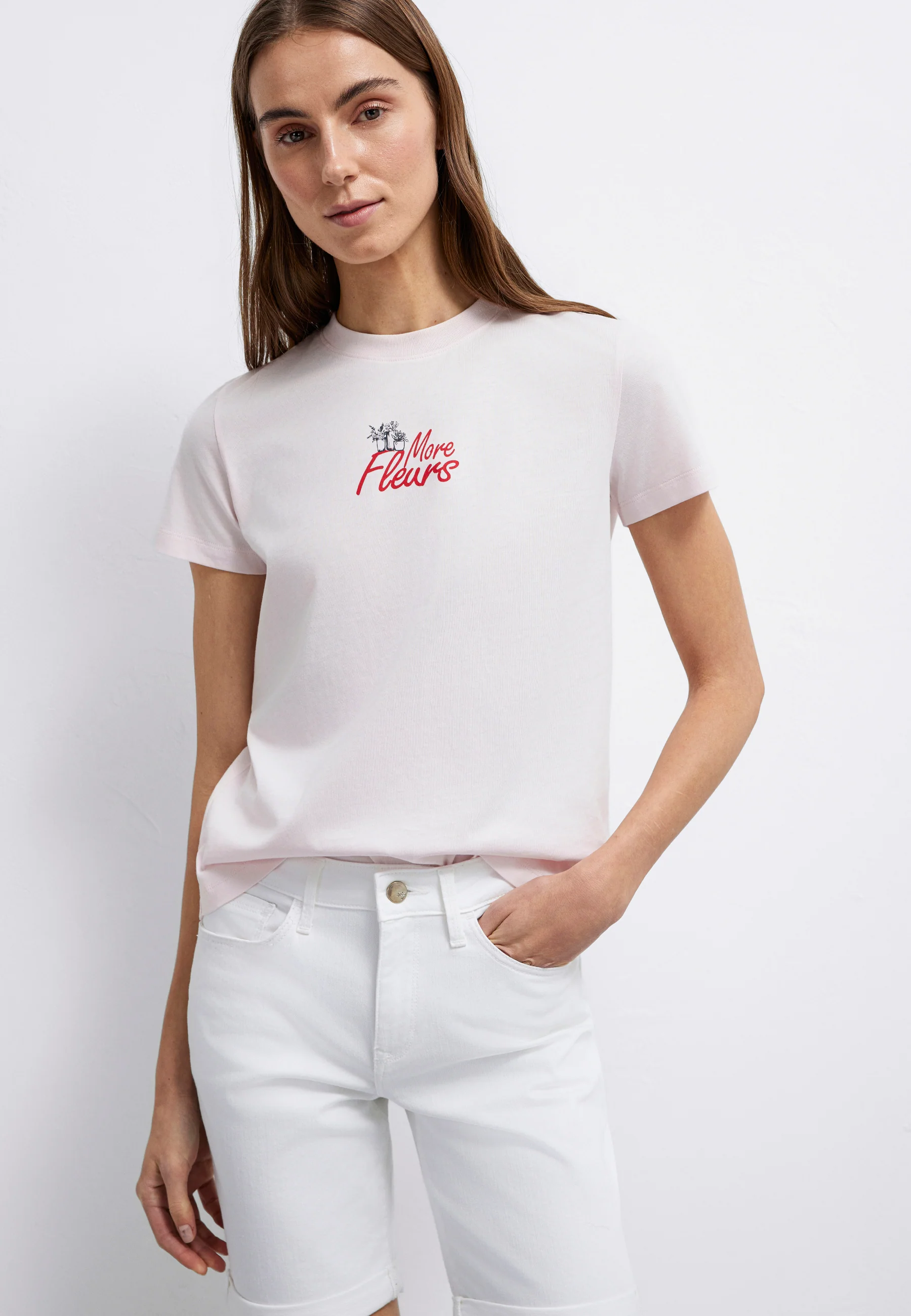 FLOWER PRINTED T-SHIRT | Backprint T-Shirt - Image 4