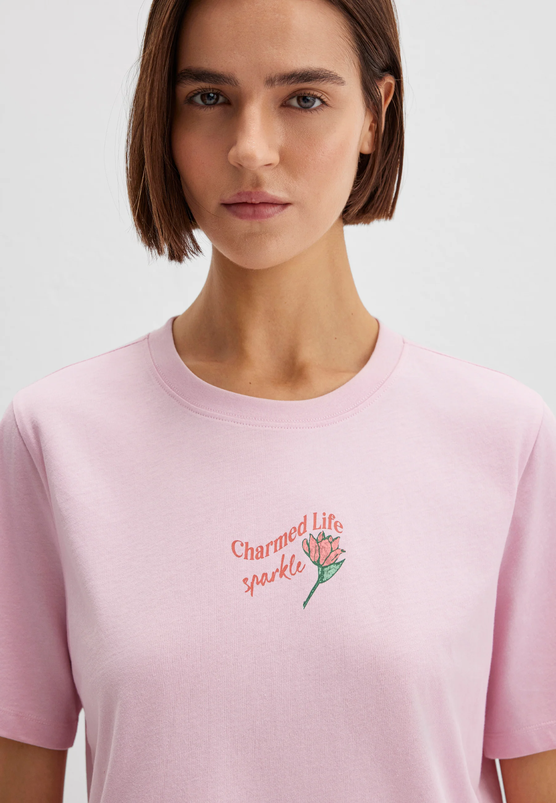 FLOWER PRINTED T-SHIRT | Backprint T-Shirt - Image 6