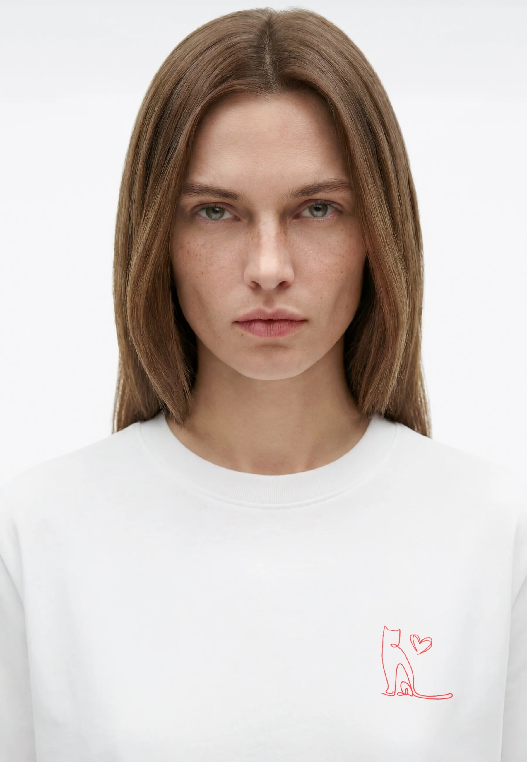 GRAPHIC PRINTED FASHION JERSEY | T-Shirt mit Katzen Print - Image 6