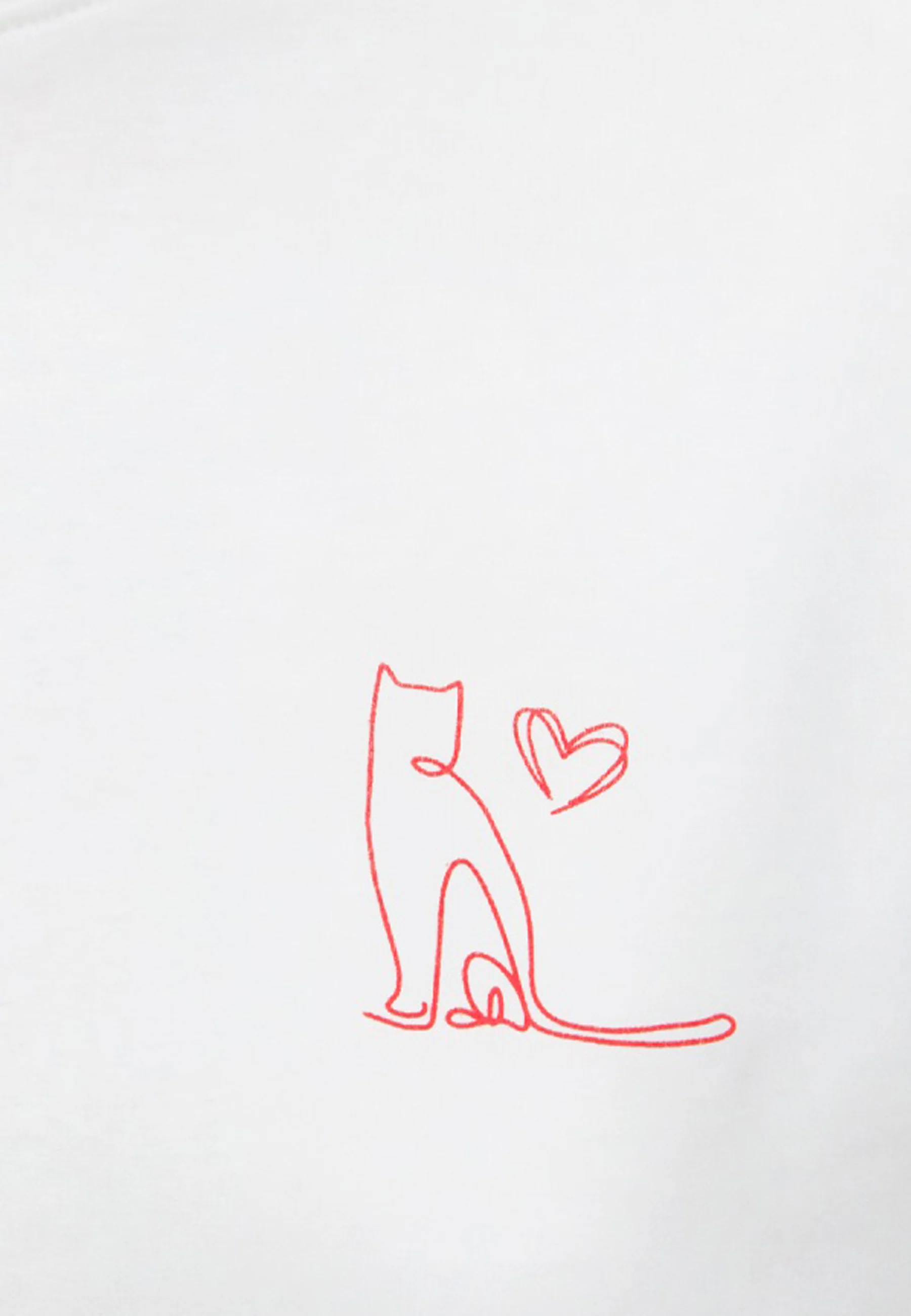 GRAPHIC PRINTED FASHION JERSEY | T-Shirt mit Katzen Print - Image 7