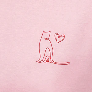 GRAPHIC PRINTED FASHION JERSEY | T-Shirt mit Katzen Print - Image 2