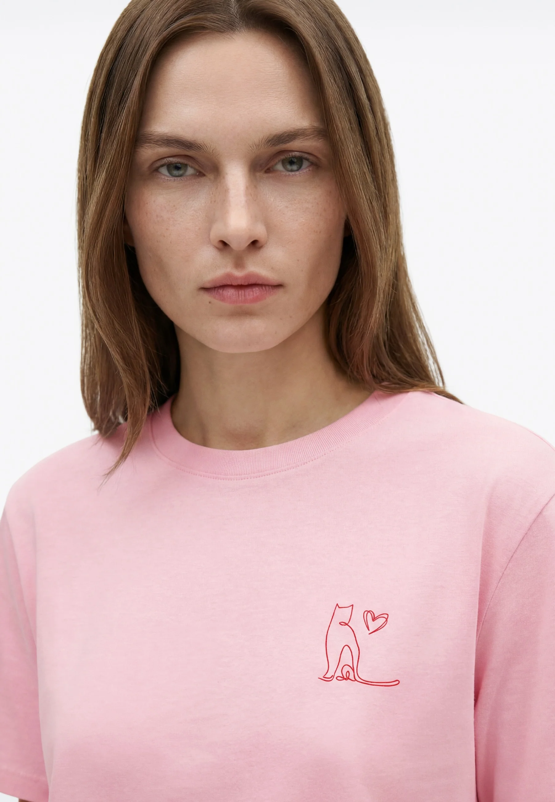 GRAPHIC PRINTED FASHION JERSEY | T-Shirt mit Katzen Print - Image 6