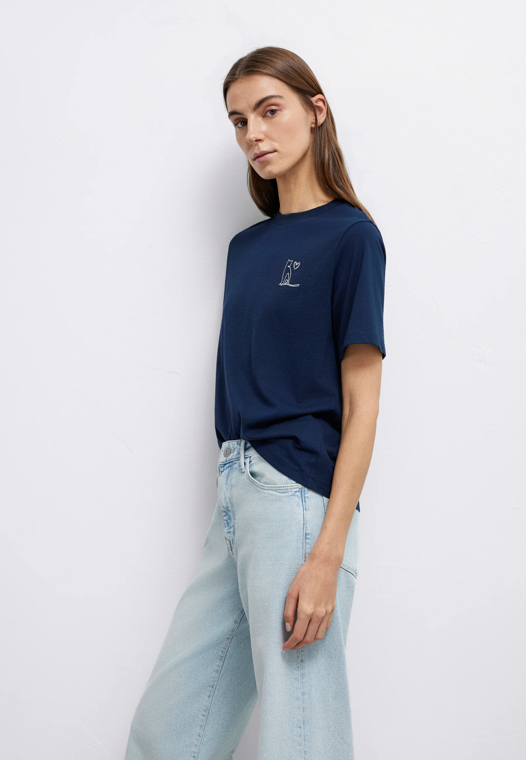 GRAPHIC PRINTED FASHION JERSEY | T-Shirt mit Katzen Print - Image 3