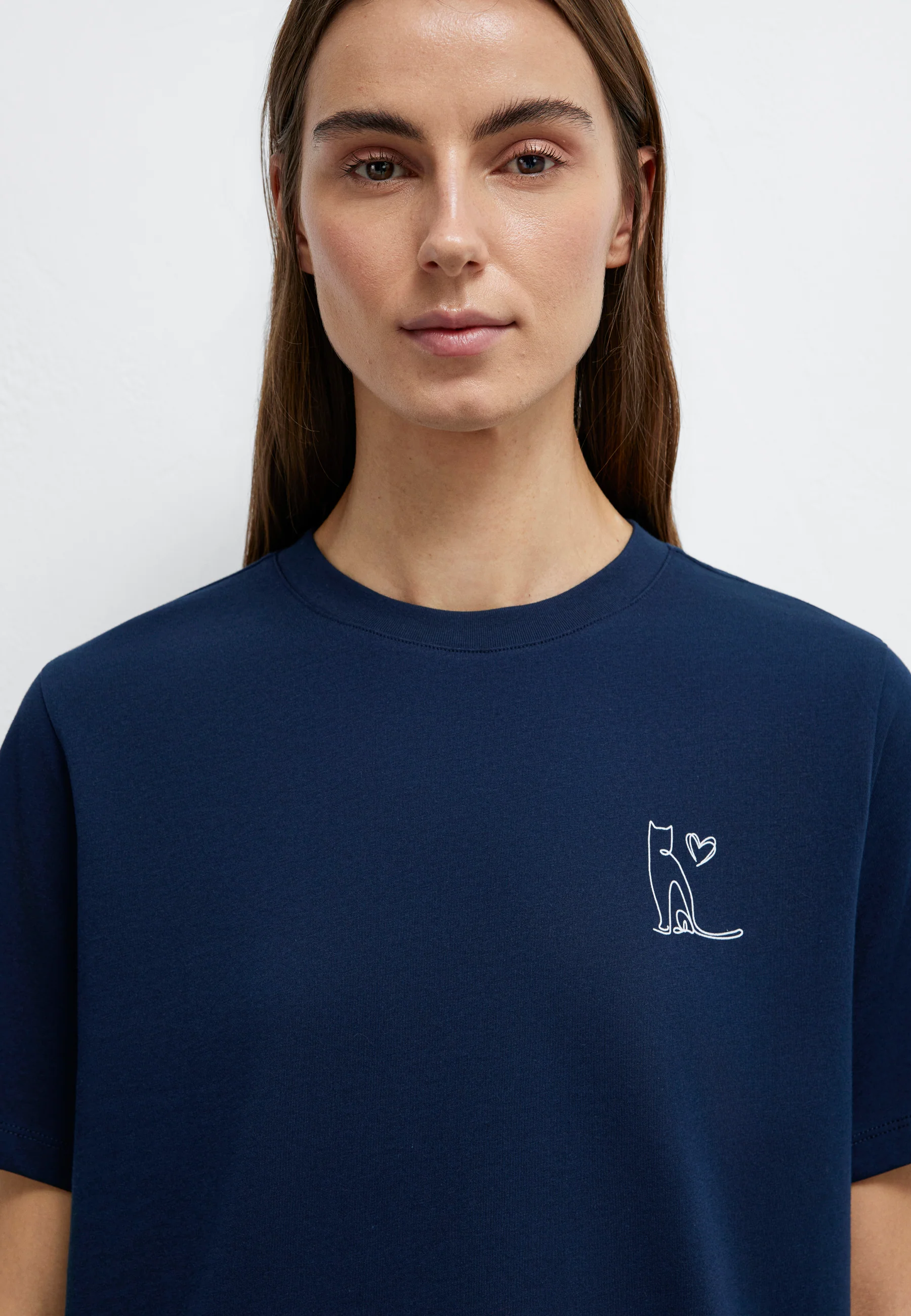 GRAPHIC PRINTED FASHION JERSEY | T-Shirt mit Katzen Print - Image 6