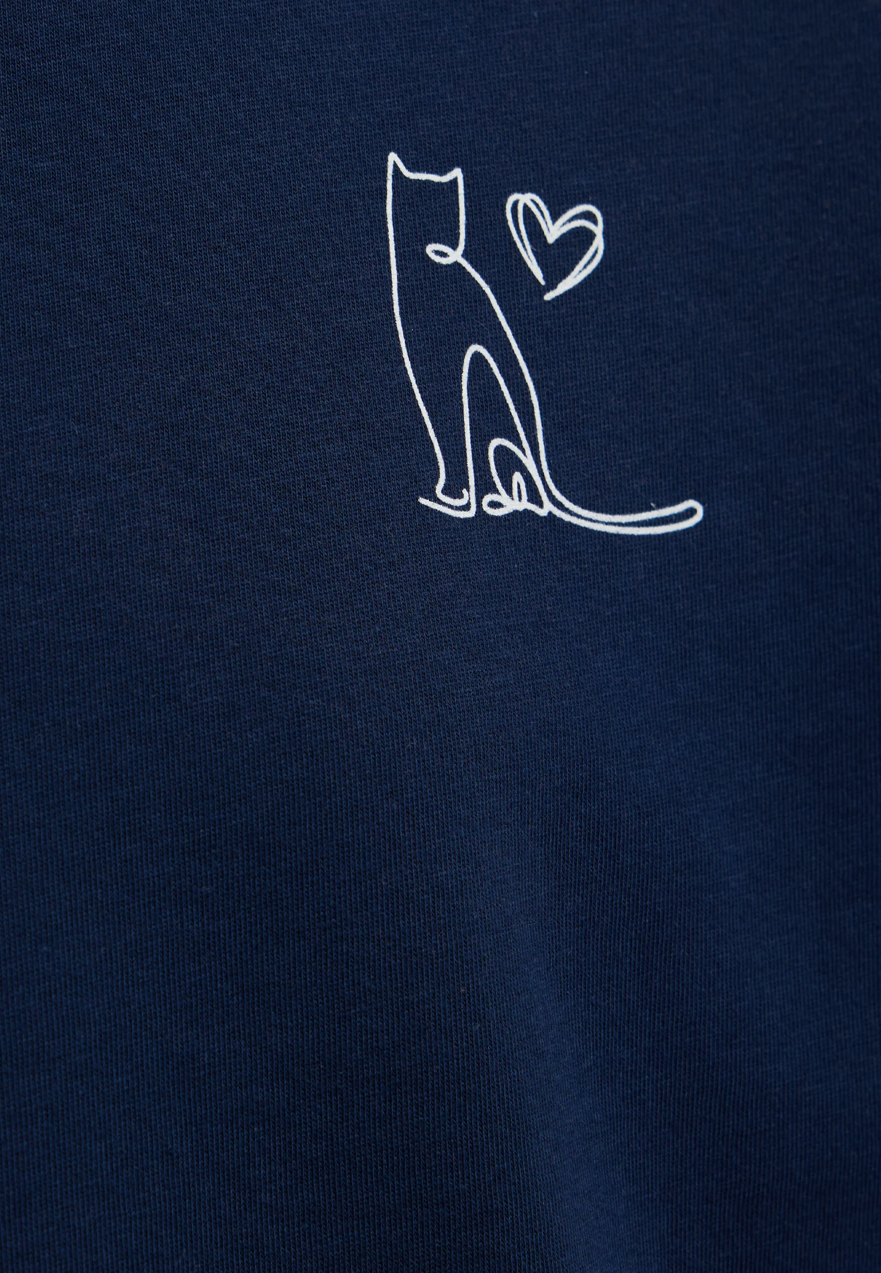 GRAPHIC PRINTED FASHION JERSEY | T-Shirt mit Katzen Print - Image 7