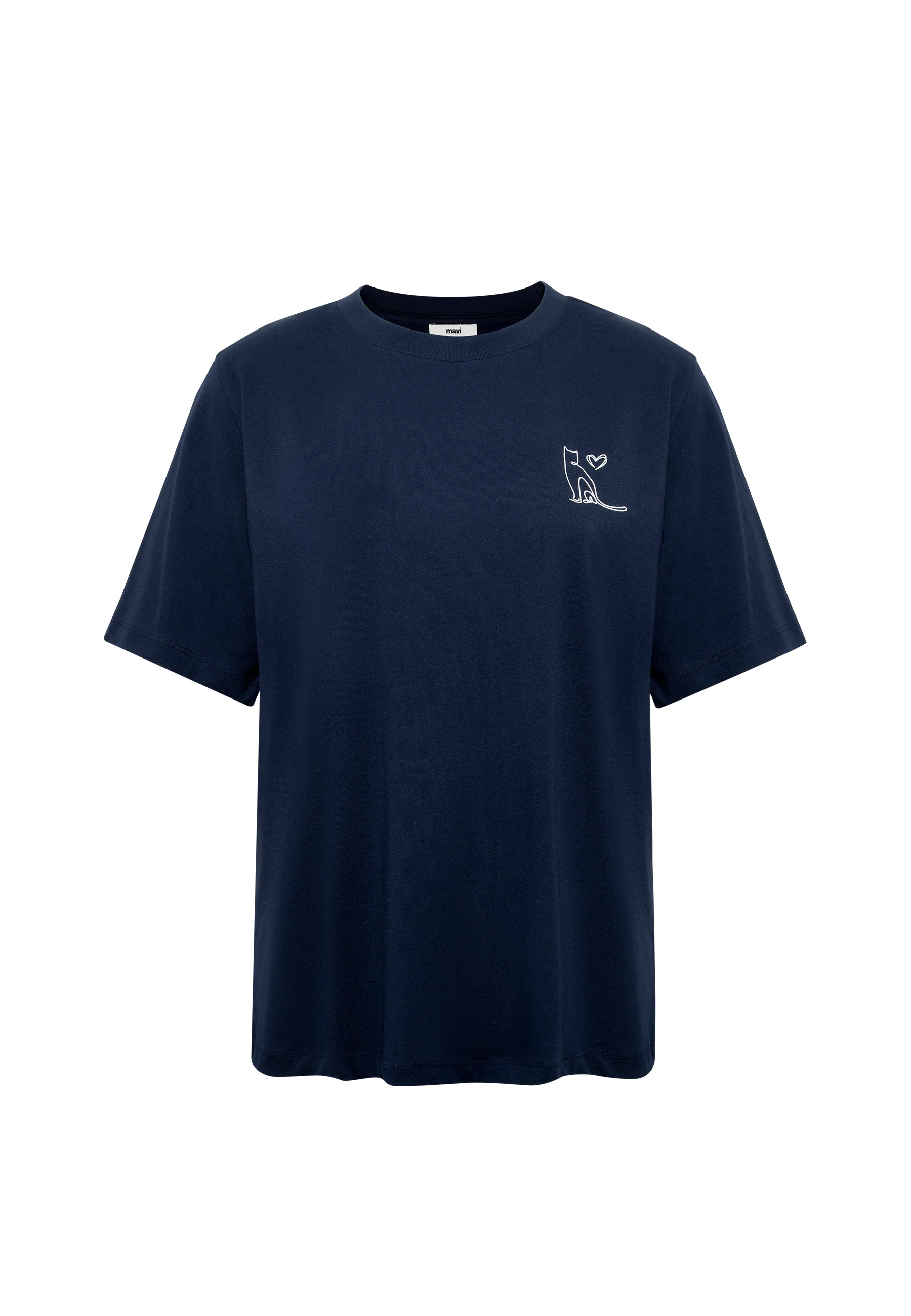 GRAPHIC PRINTED FASHION JERSEY | T-Shirt mit Katzen Print - Image 8