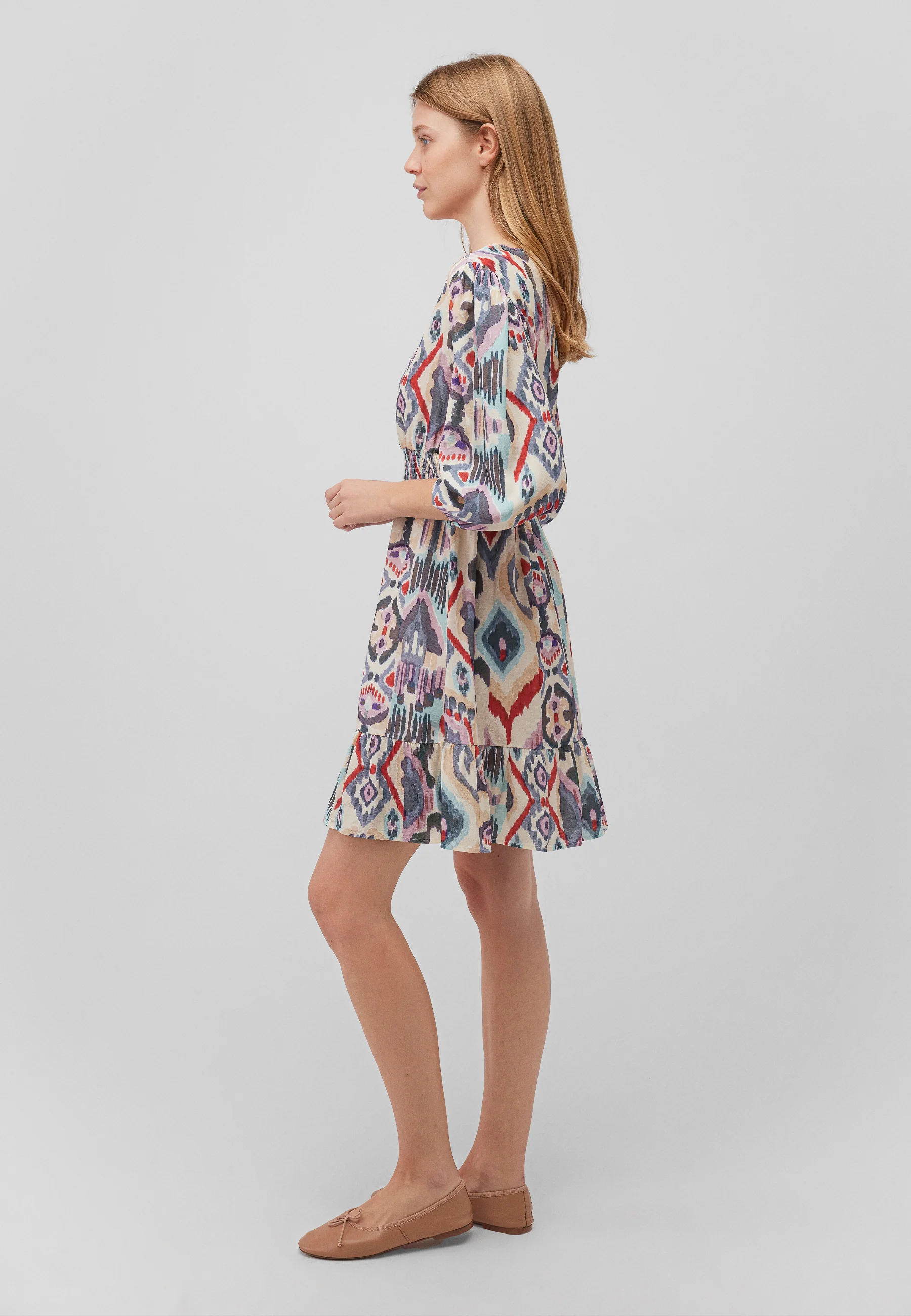 KLEID | Kurzes Kleid mit Print - Image 5