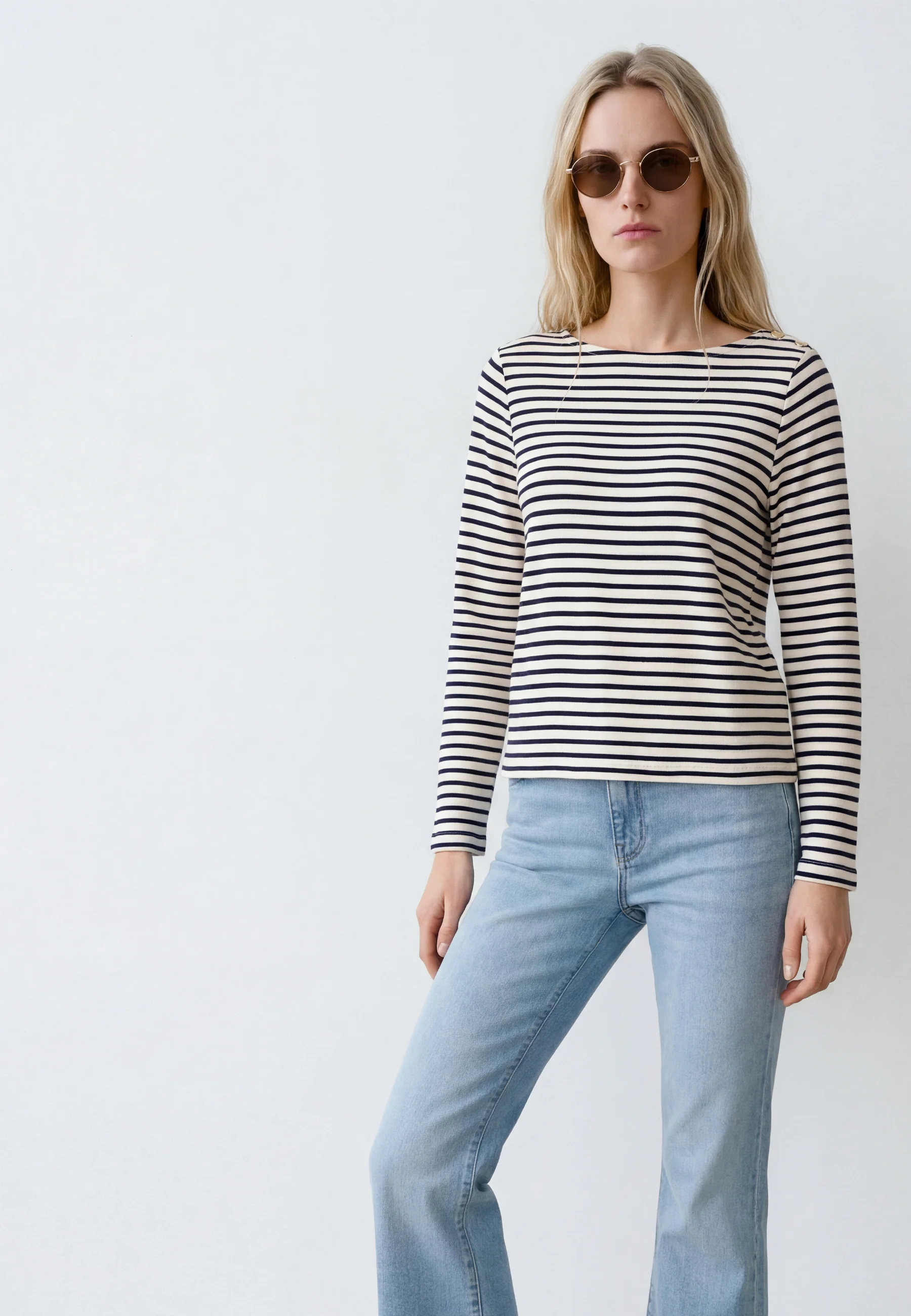 LONG SLEEVE FASHION JERSEY | Streifen Top - Image 4