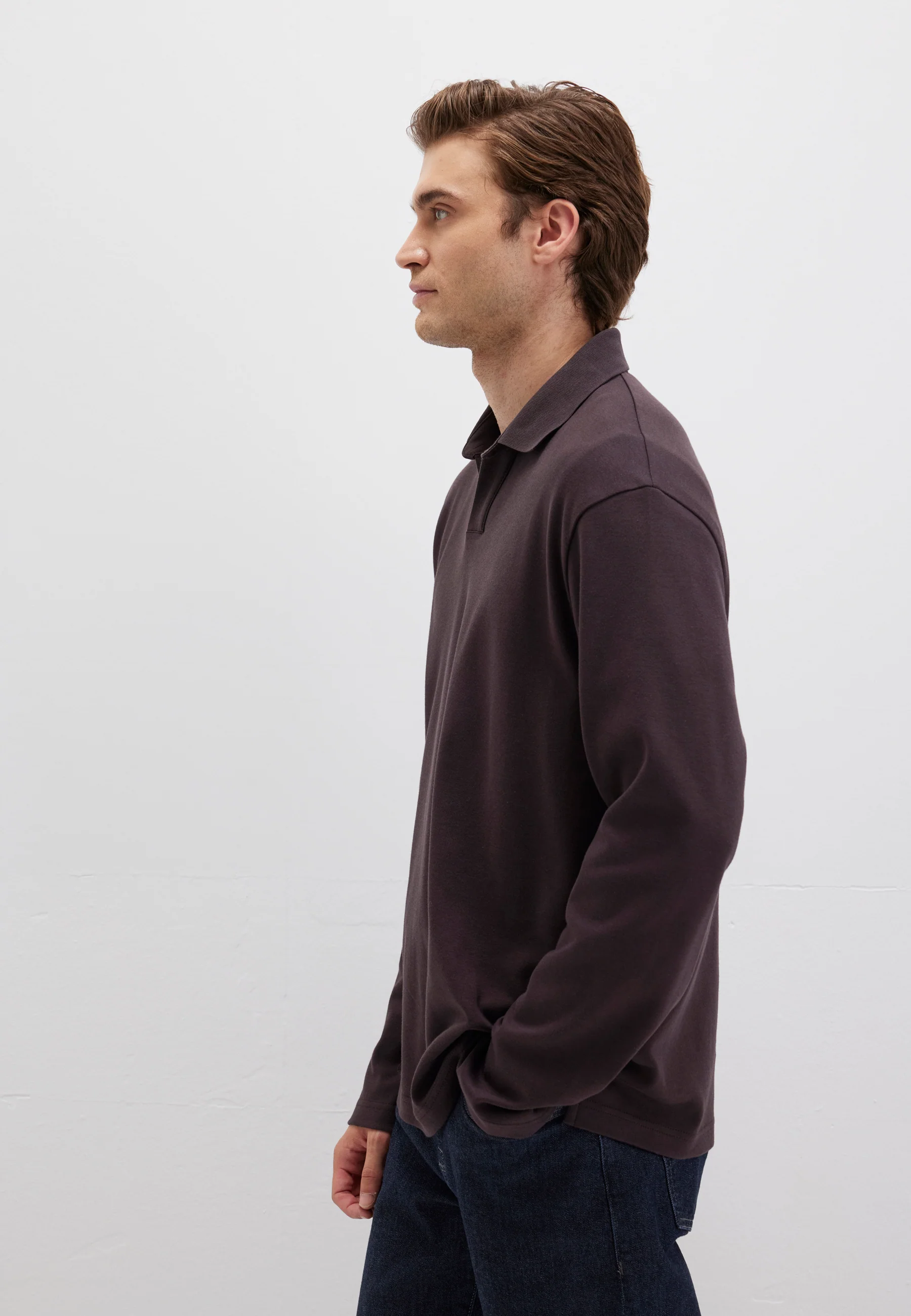 LONG SLEEVE JERSEY | Premium Sweatshirt mit Notch Neck - Image 3