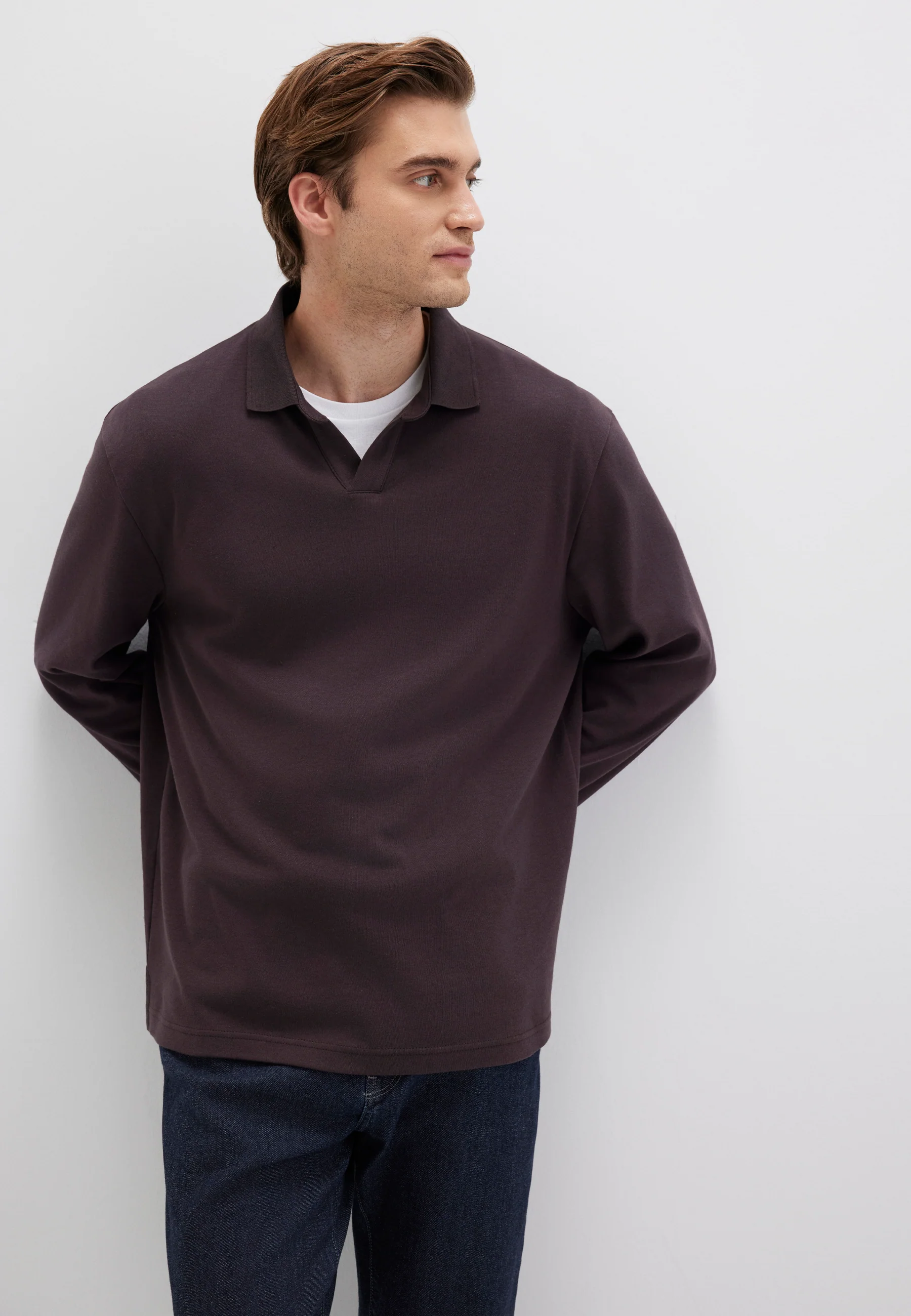 LONG SLEEVE JERSEY | Premium Sweatshirt mit Notch Neck - Image 4