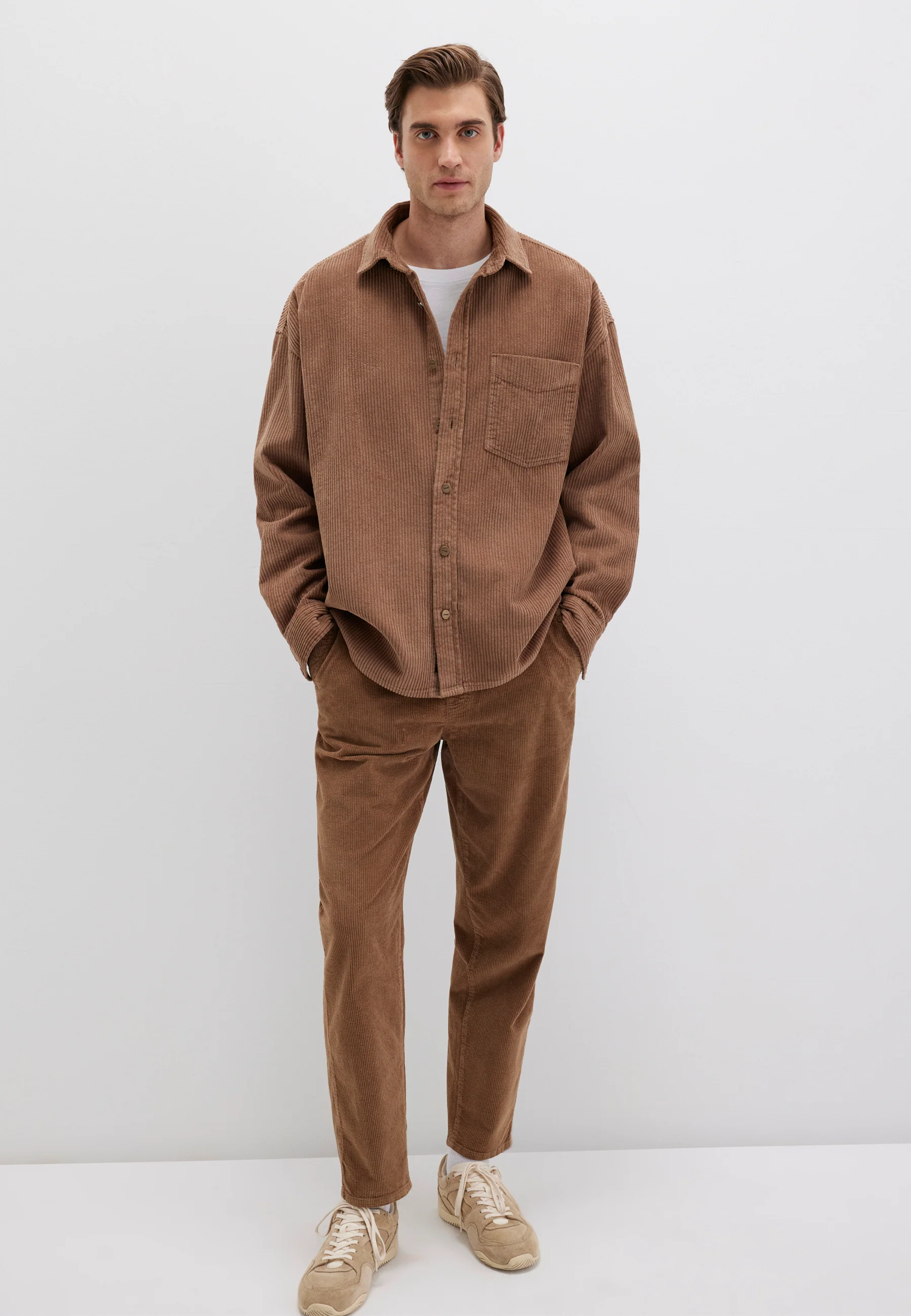 LONG SLEEVE SHIRT | Cord Overshirt - Image 4