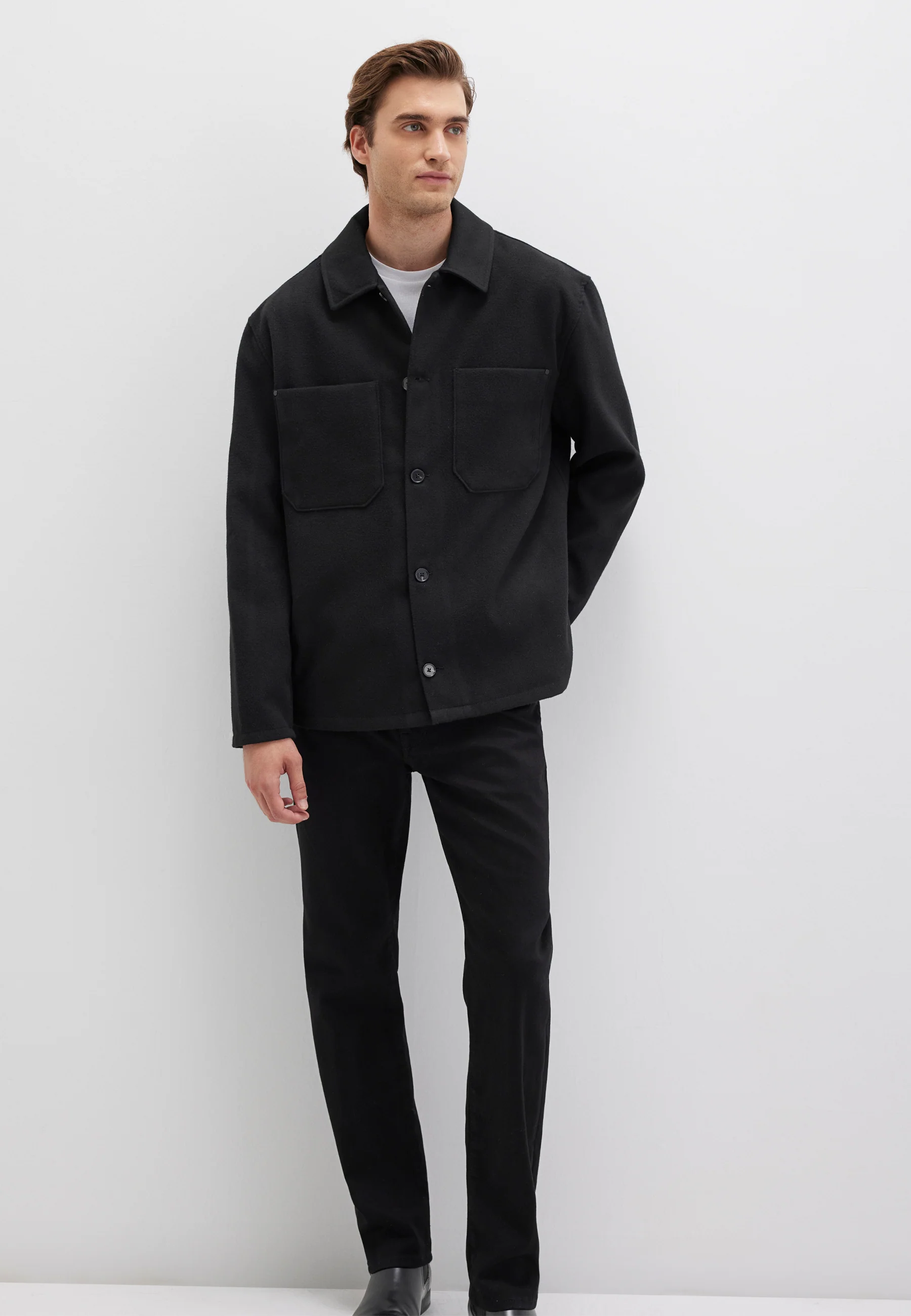 LONG SLEEVE SHIRT | Basic Overshirt - Image 4