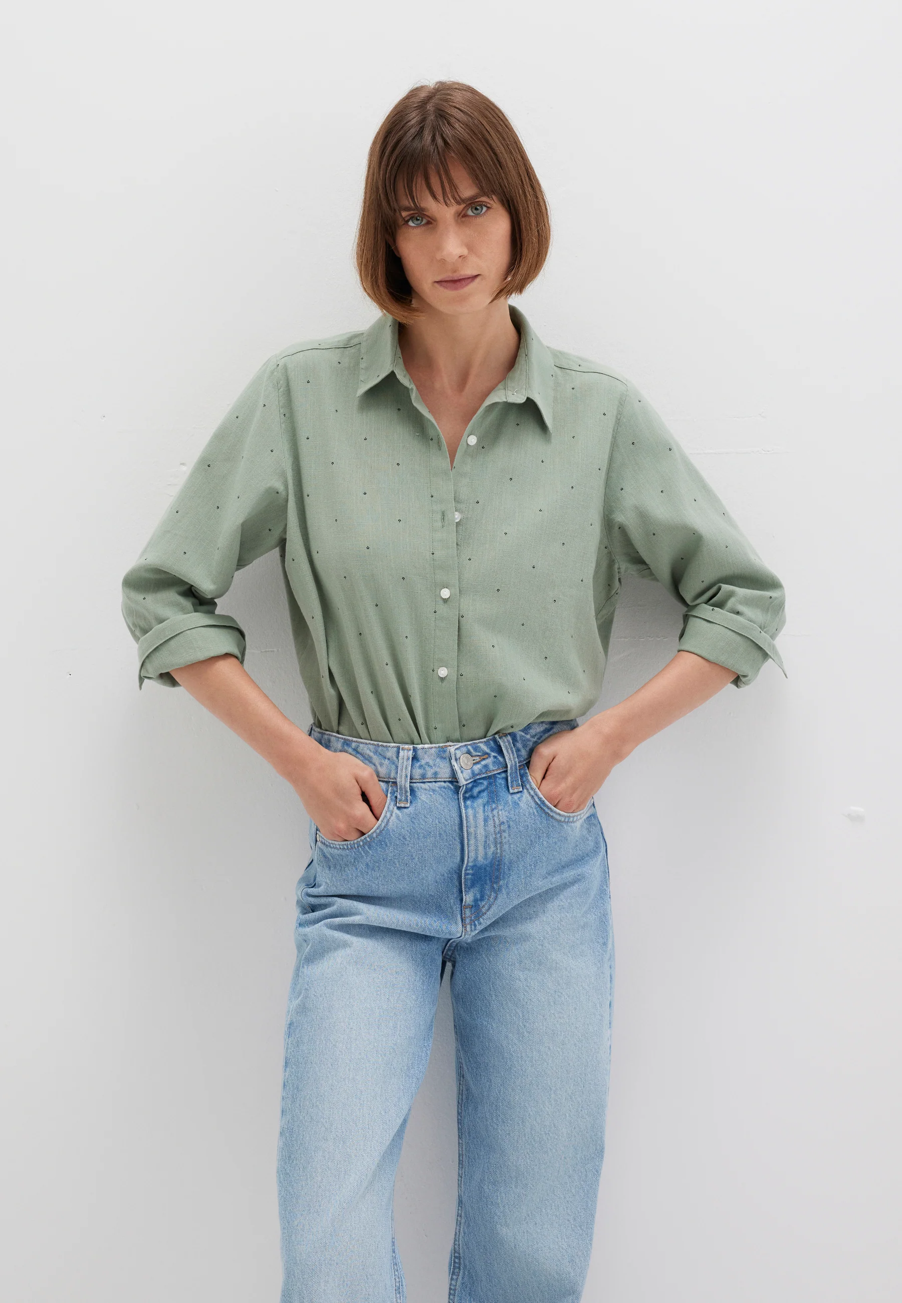 LONG SLEEVE SHIRT | Bluse mit Print