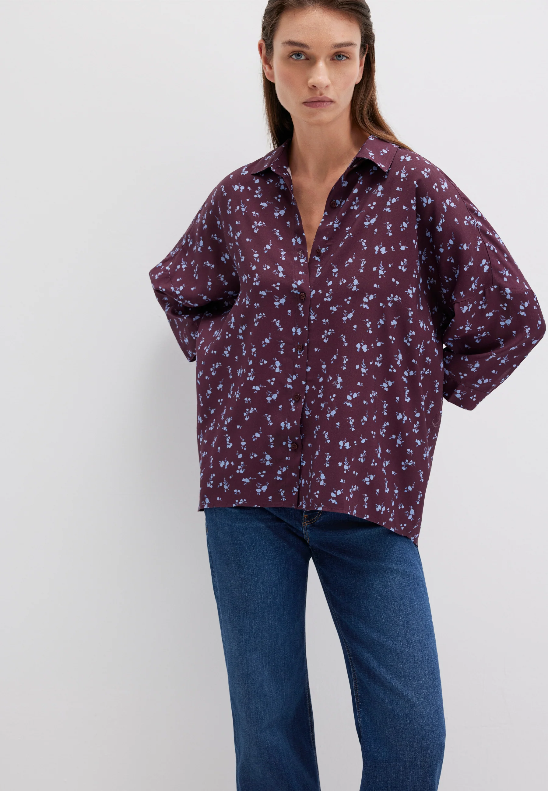 LONG SLEEVE SHIRT | Bluse mit Print