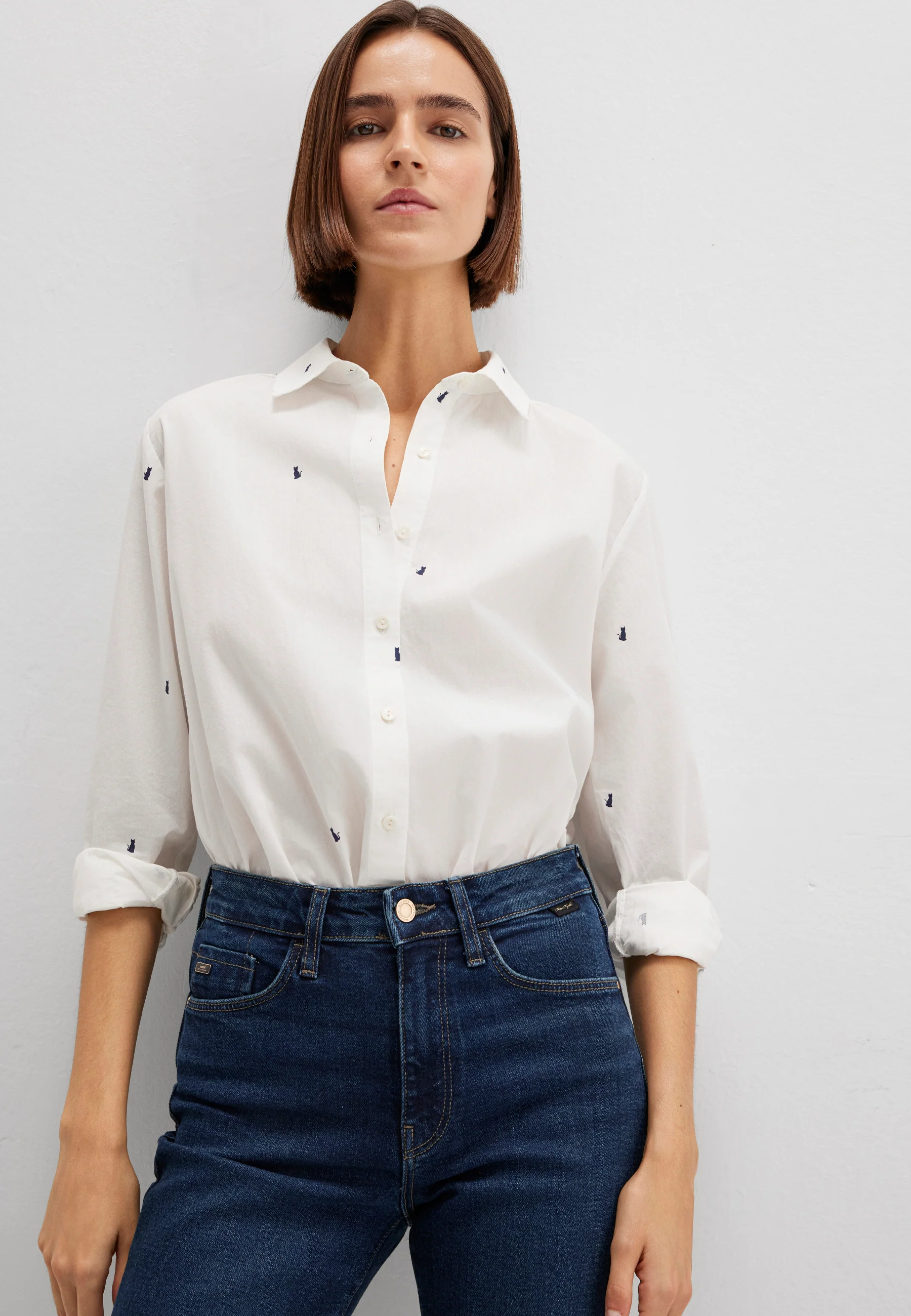 LONG SLEEVE WOVEN SHIRT | Langarm Bluse - Image 4