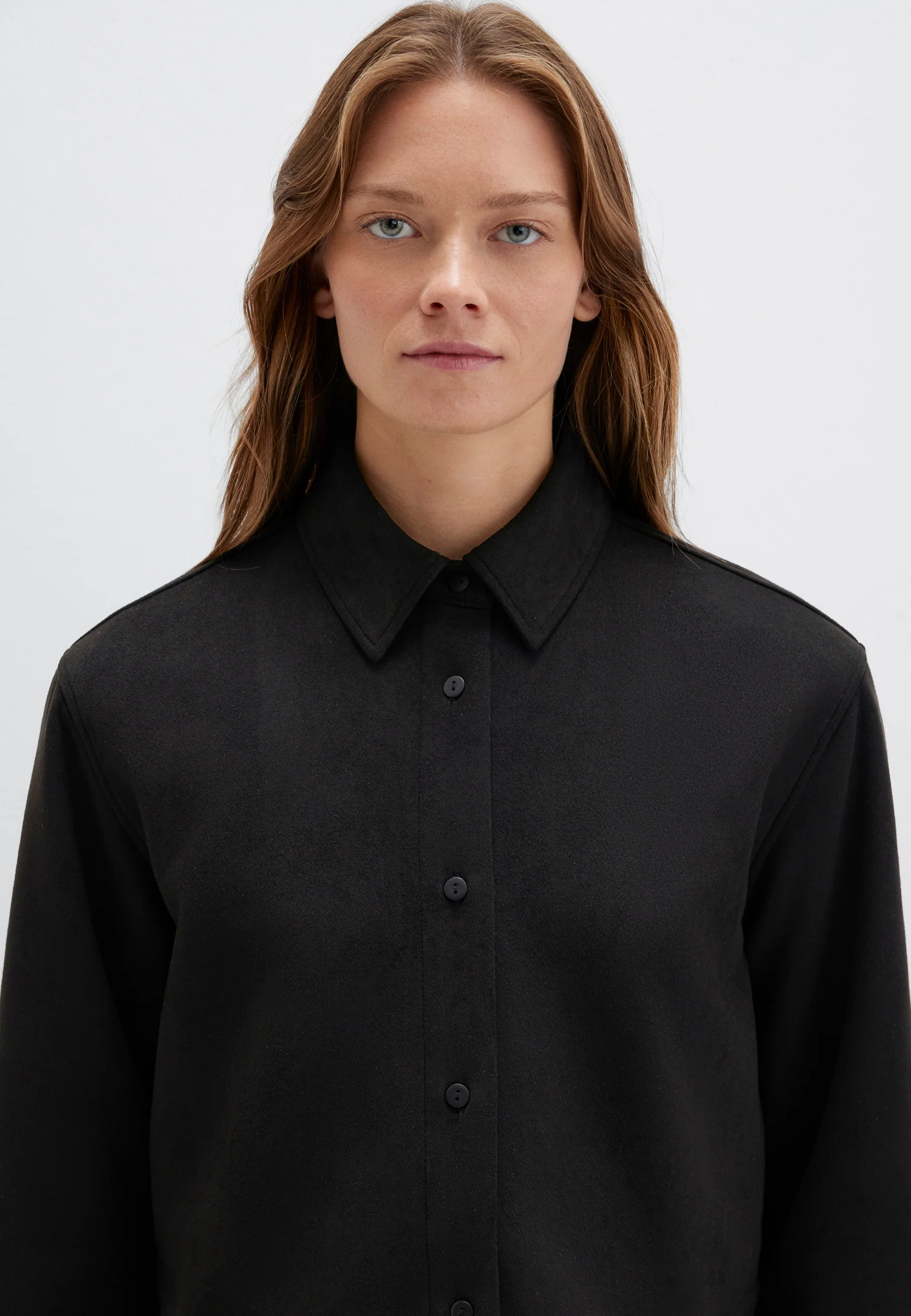 LONG SLEEVE WOVEN SHIRT | Overshirt - Image 6