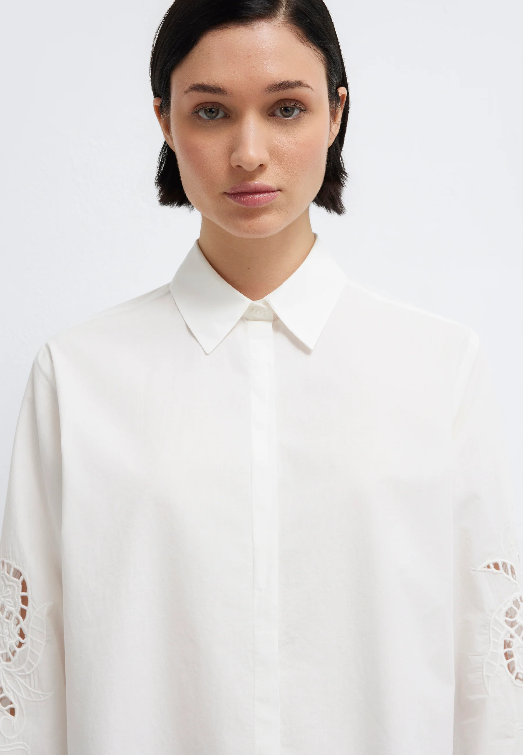 LONG SLEEVE WOVEN SHIRT | Lochmuster Bluse - Image 6