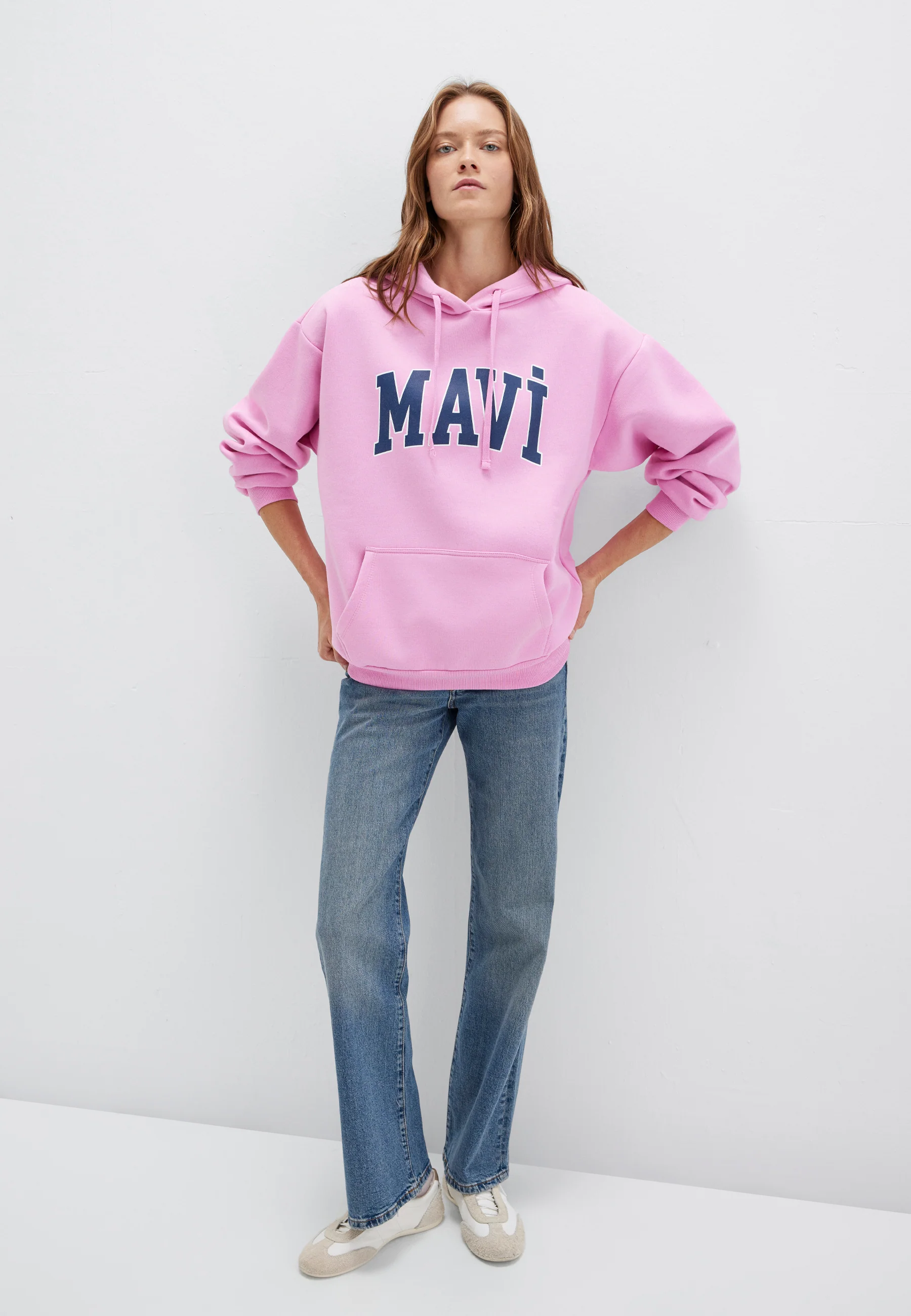 MAVI LOGO HOODED SWEATSHIRT | Sweatshirt mit Logo Print - Image 3