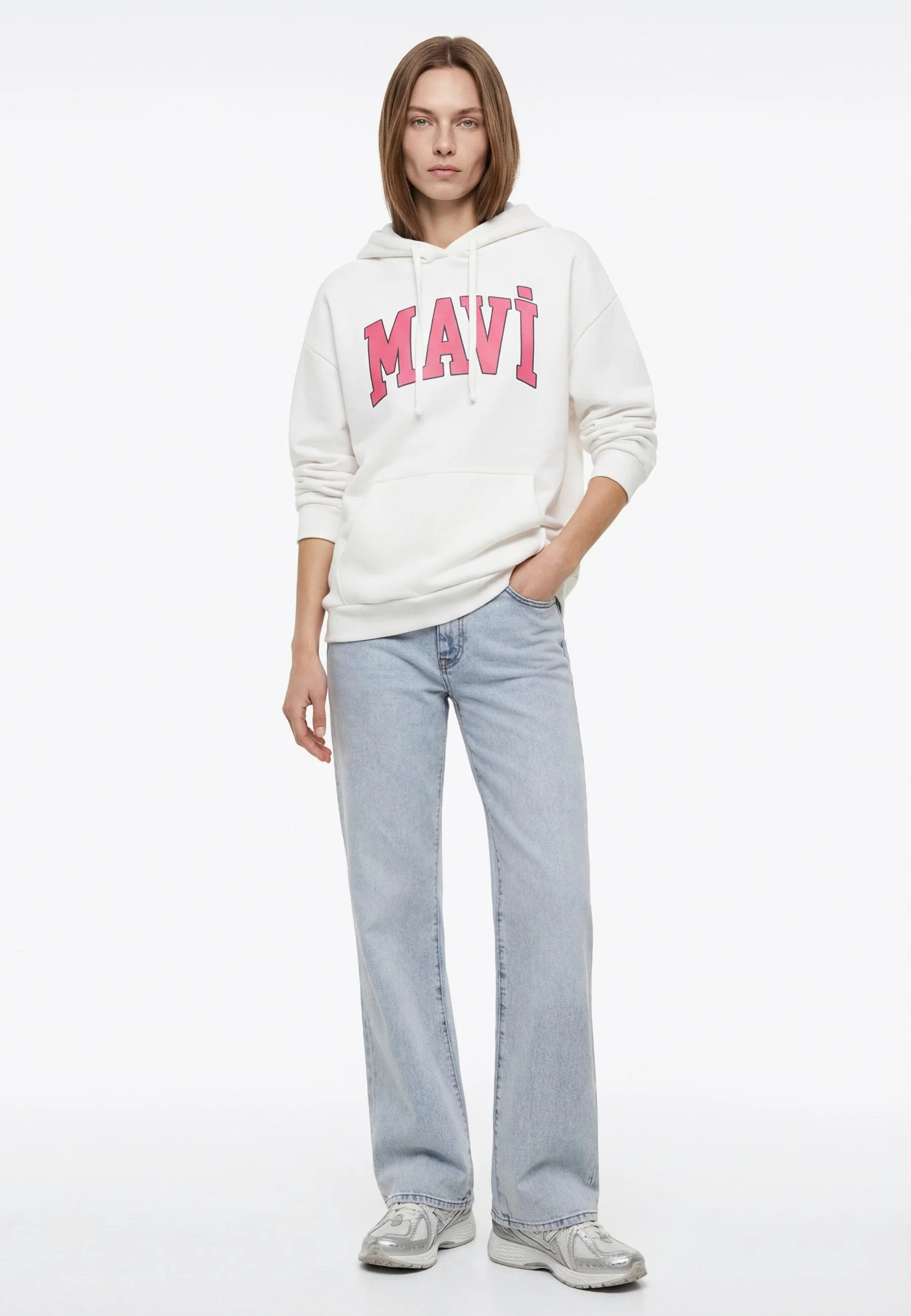 MAVI LOGO HOODED SWEATSHIRT | Sweatshirt mit Logo Print - Image 4