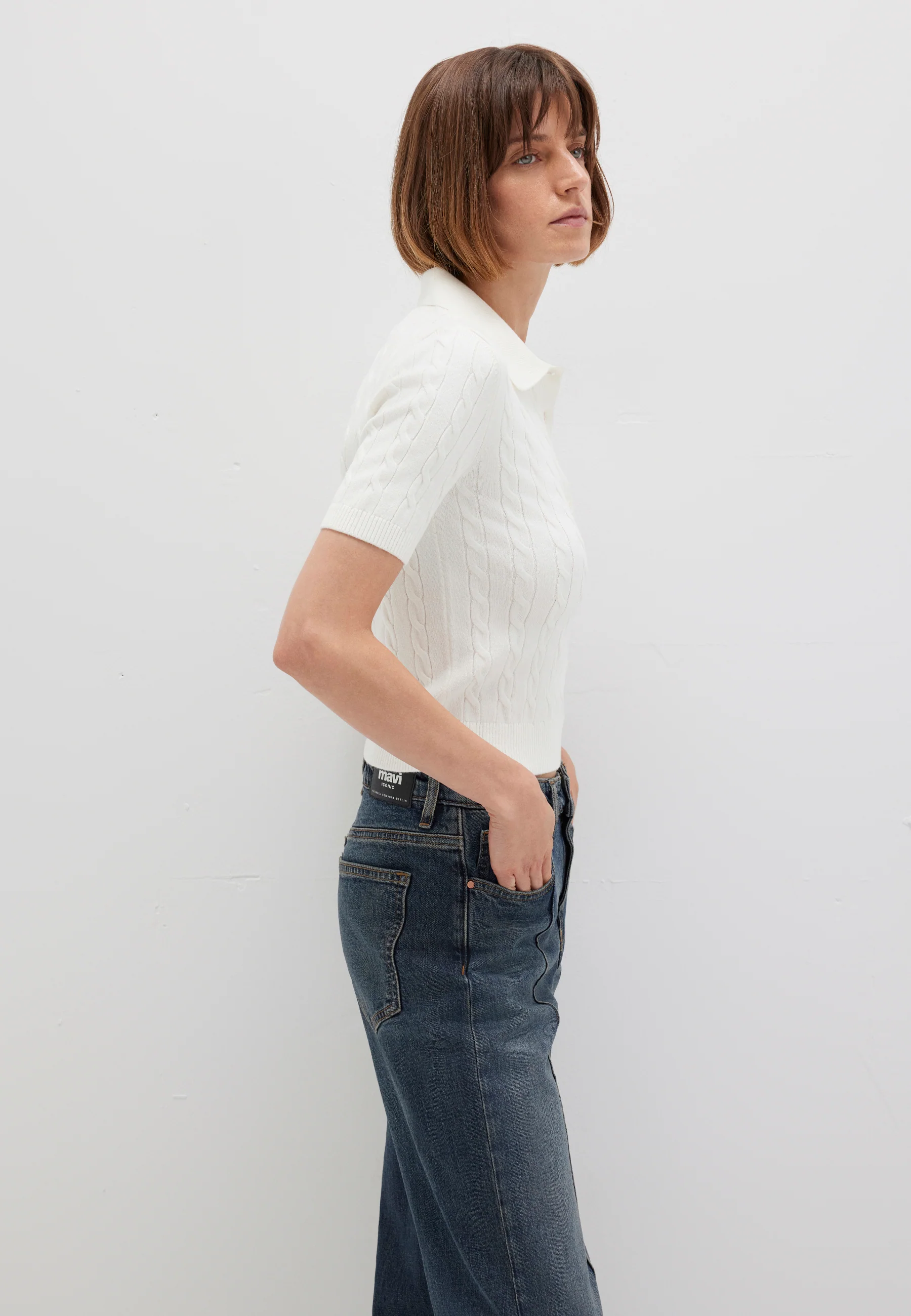 POLO COLLAR SWEATER | Strick Top - Image 3