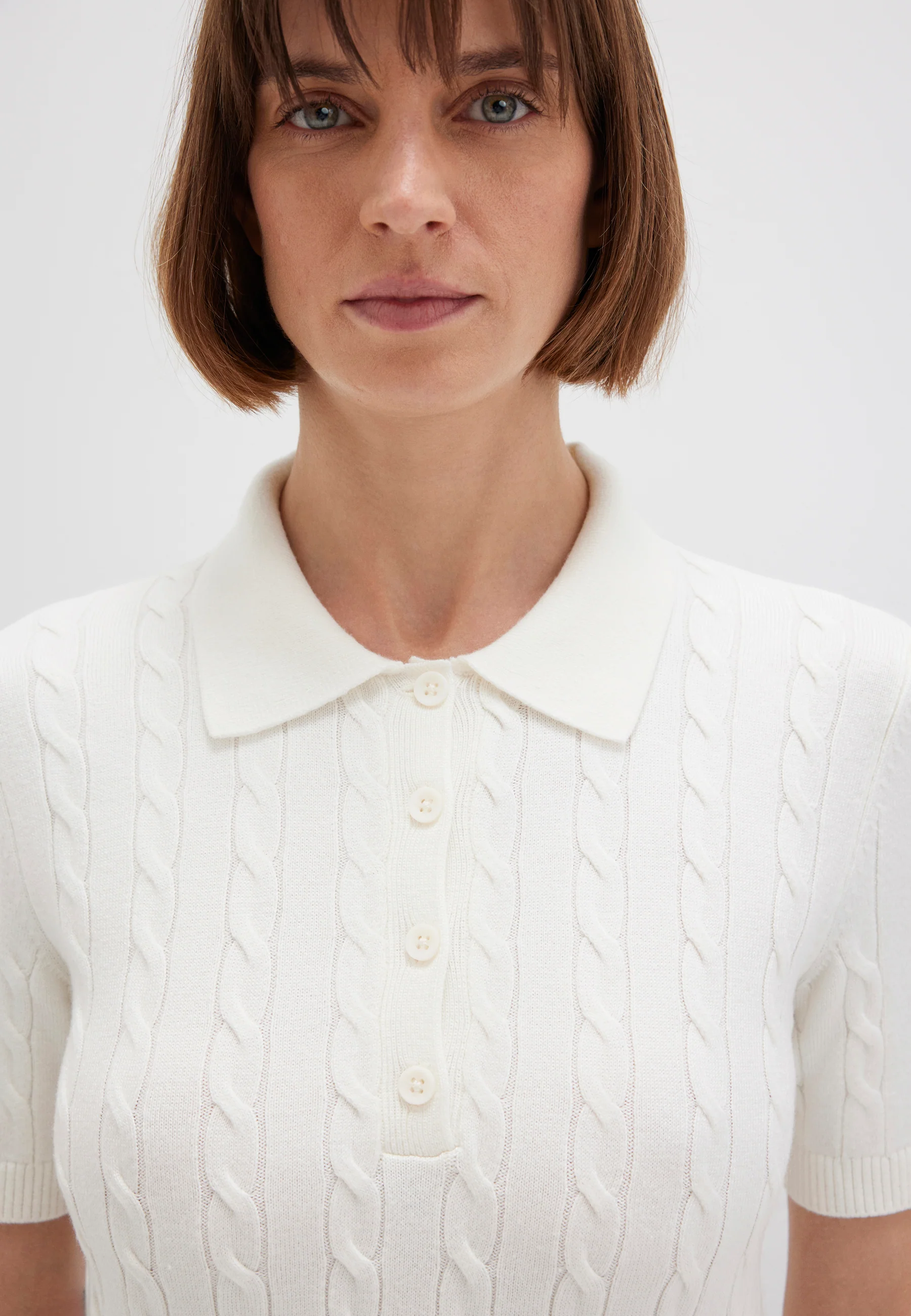 POLO COLLAR SWEATER | Strick Top - Image 6