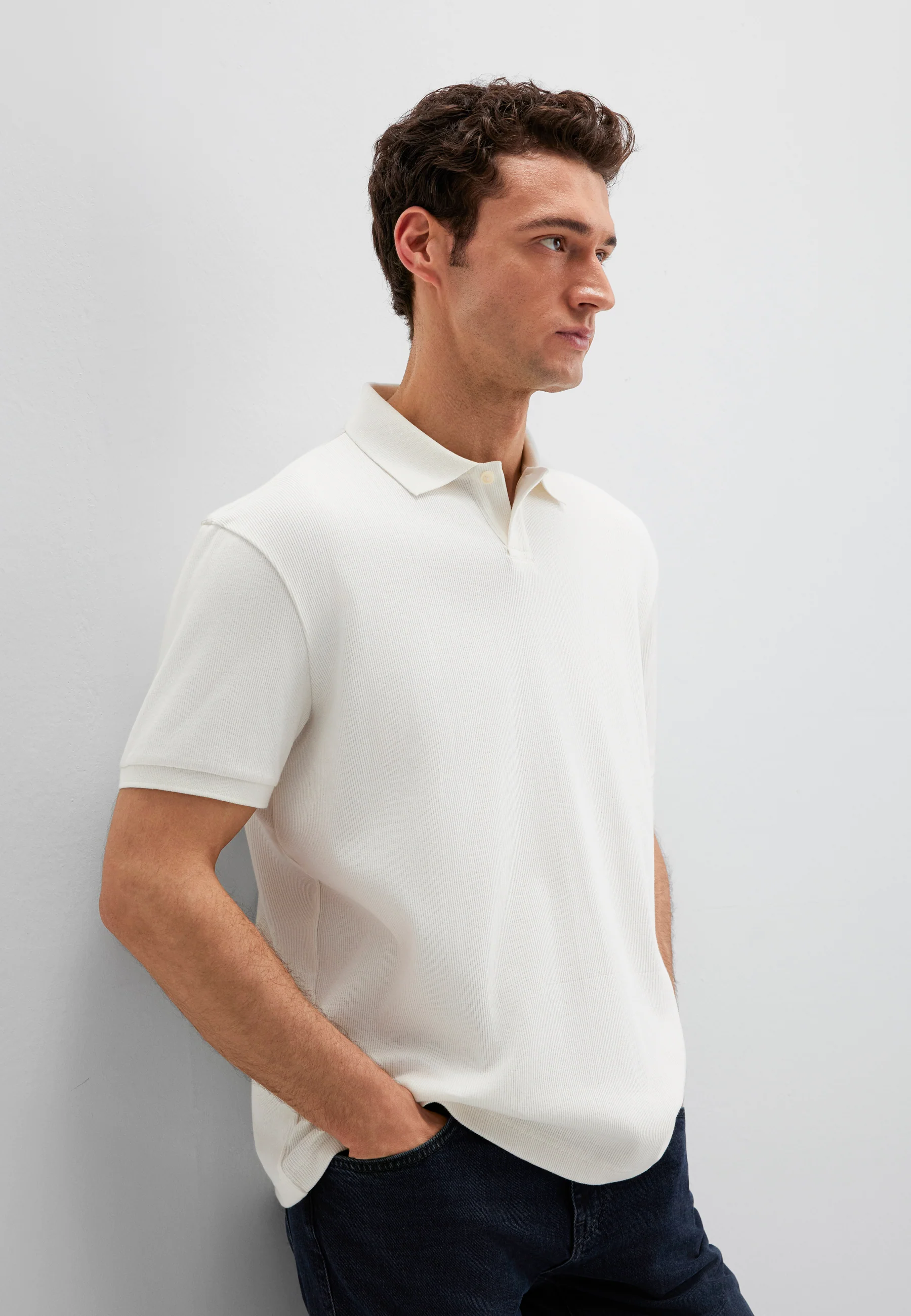 POLO NECK T-SHIRT | Premium Poloshirt mit Struktur - Image 3