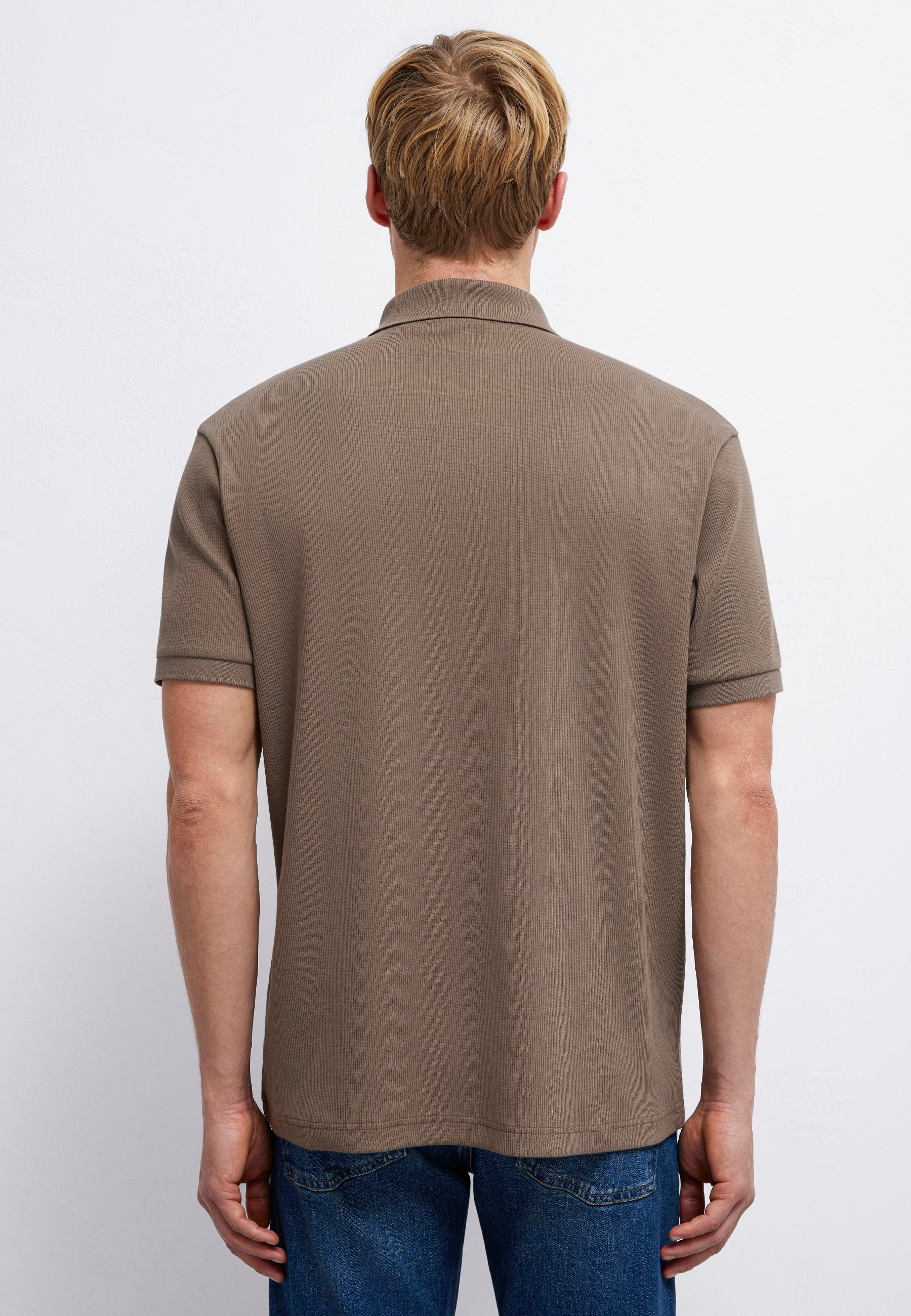 POLO NECK T-SHIRT | Premium Poloshirt mit Struktur - Image 5