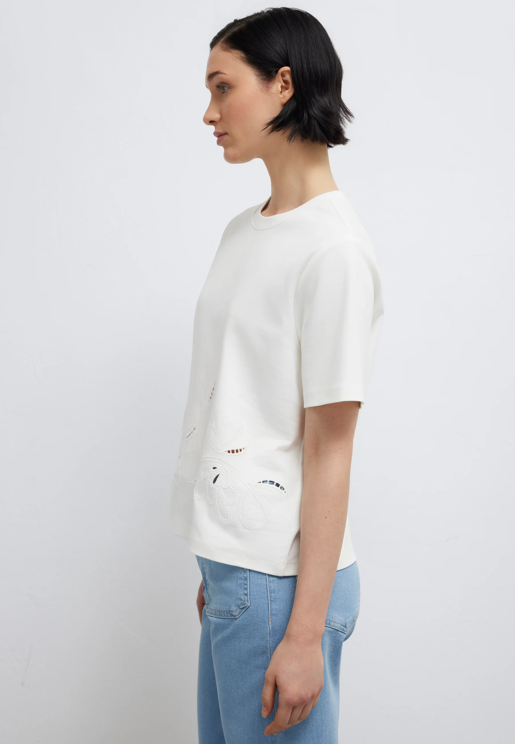 SHORT SLEEVE FASHION JERSEY | Embroidery T-Shirt - Image 3