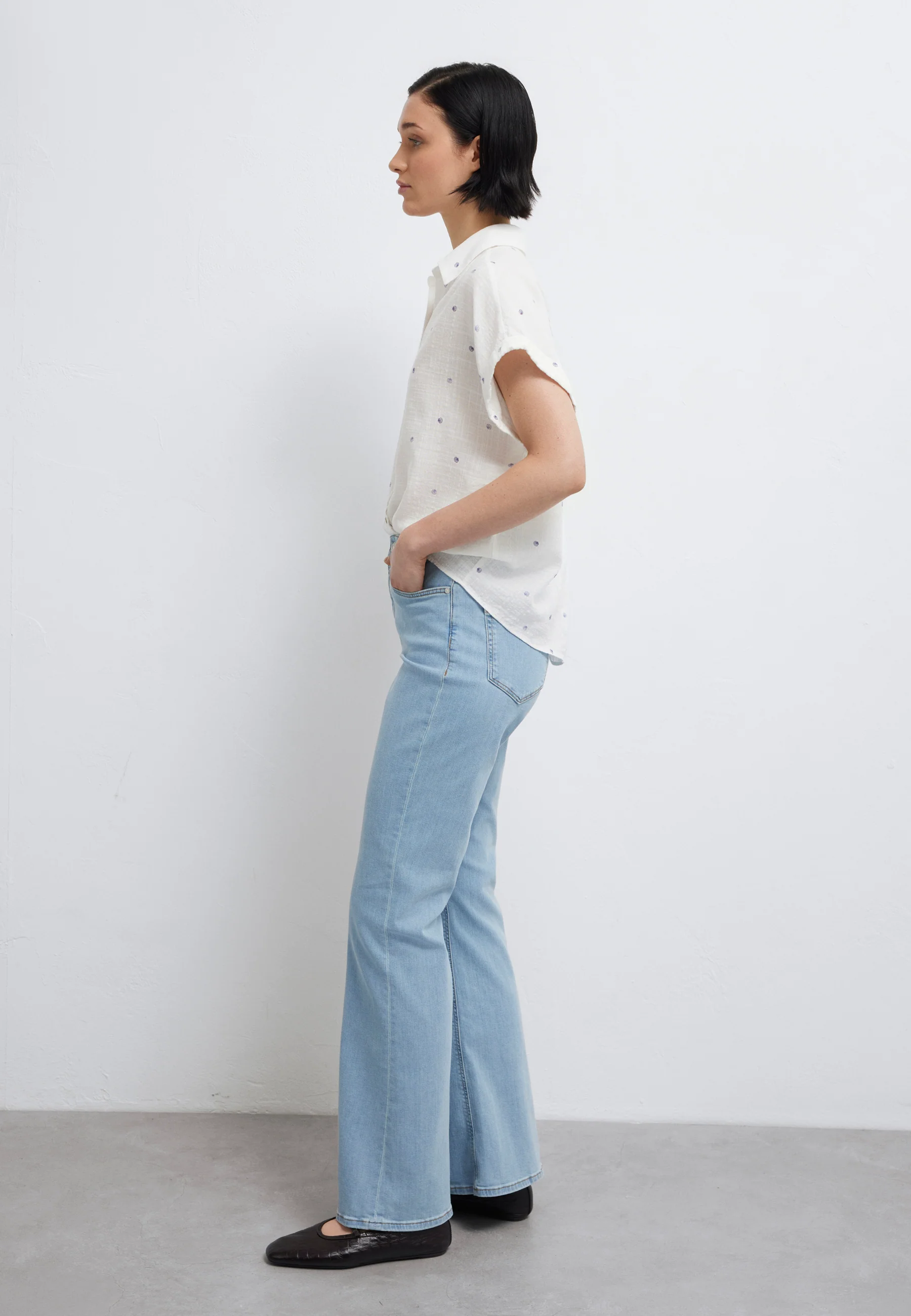 SHORT SLEEVE WOVEN SHIRT | Kurzarm Bluse - Image 3