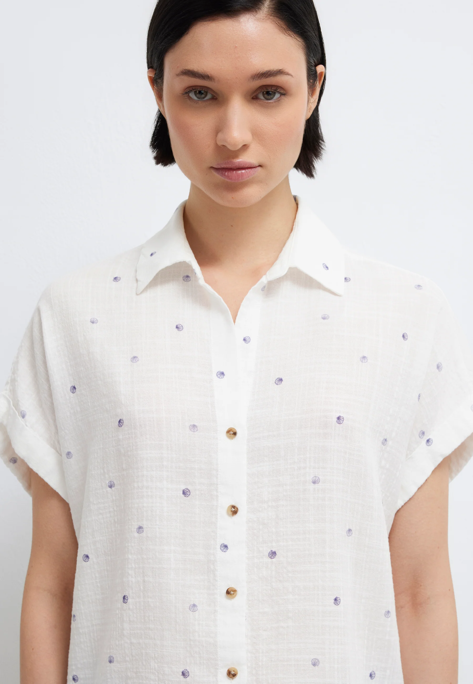 SHORT SLEEVE WOVEN SHIRT | Kurzarm Bluse - Image 6